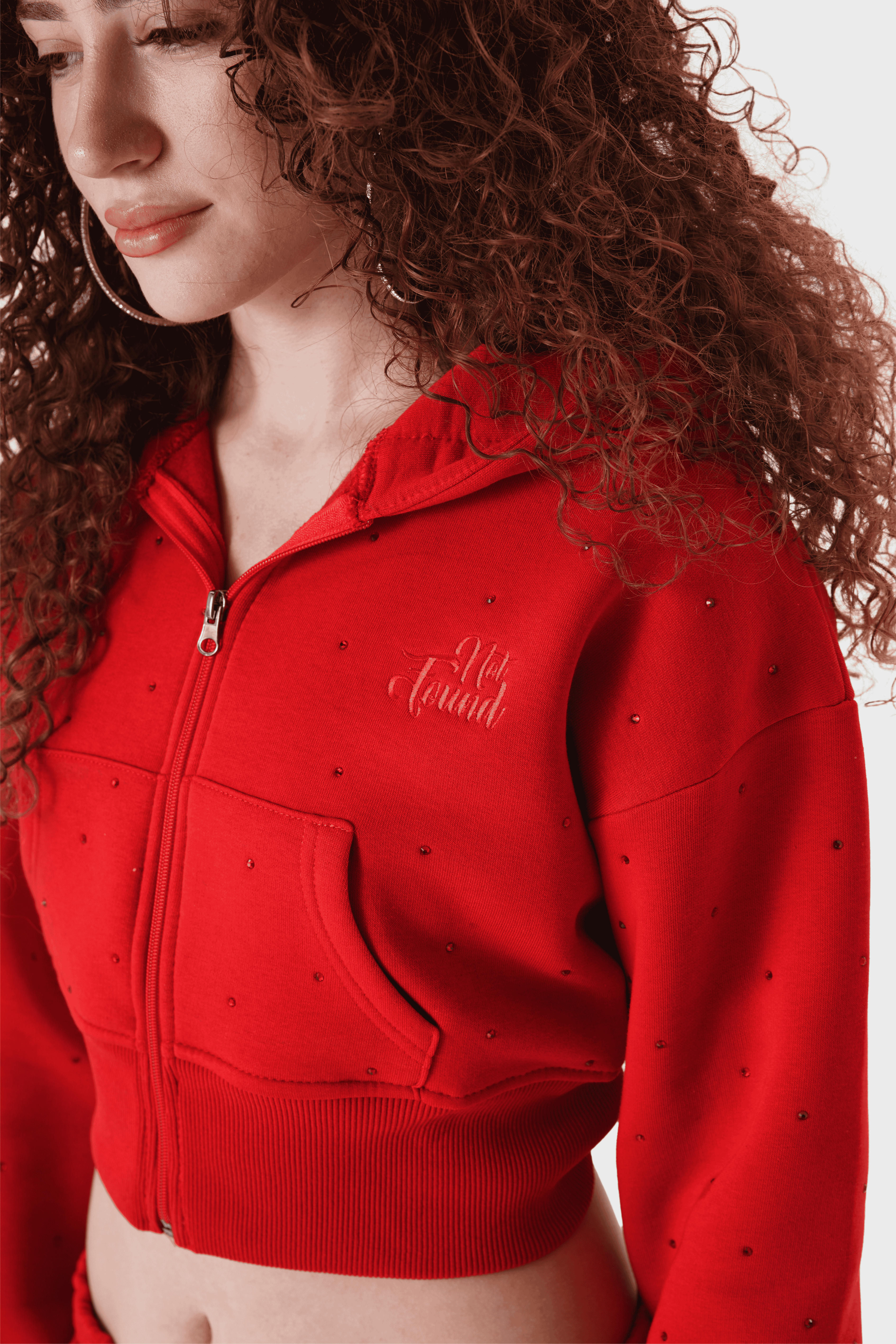 Kadın Üst Hoodie Kırmızı