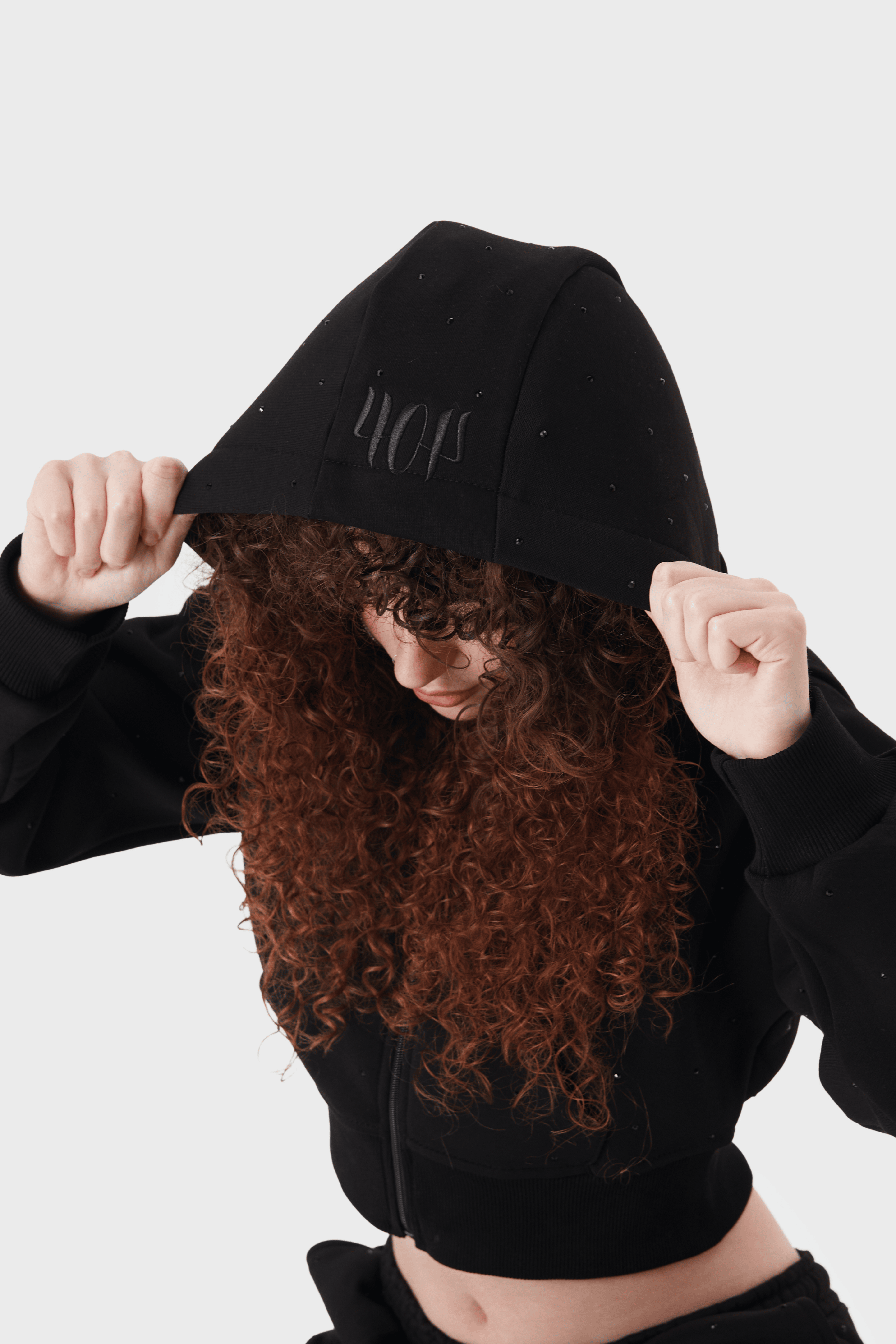 Kadın Üst Hoodie Siyah