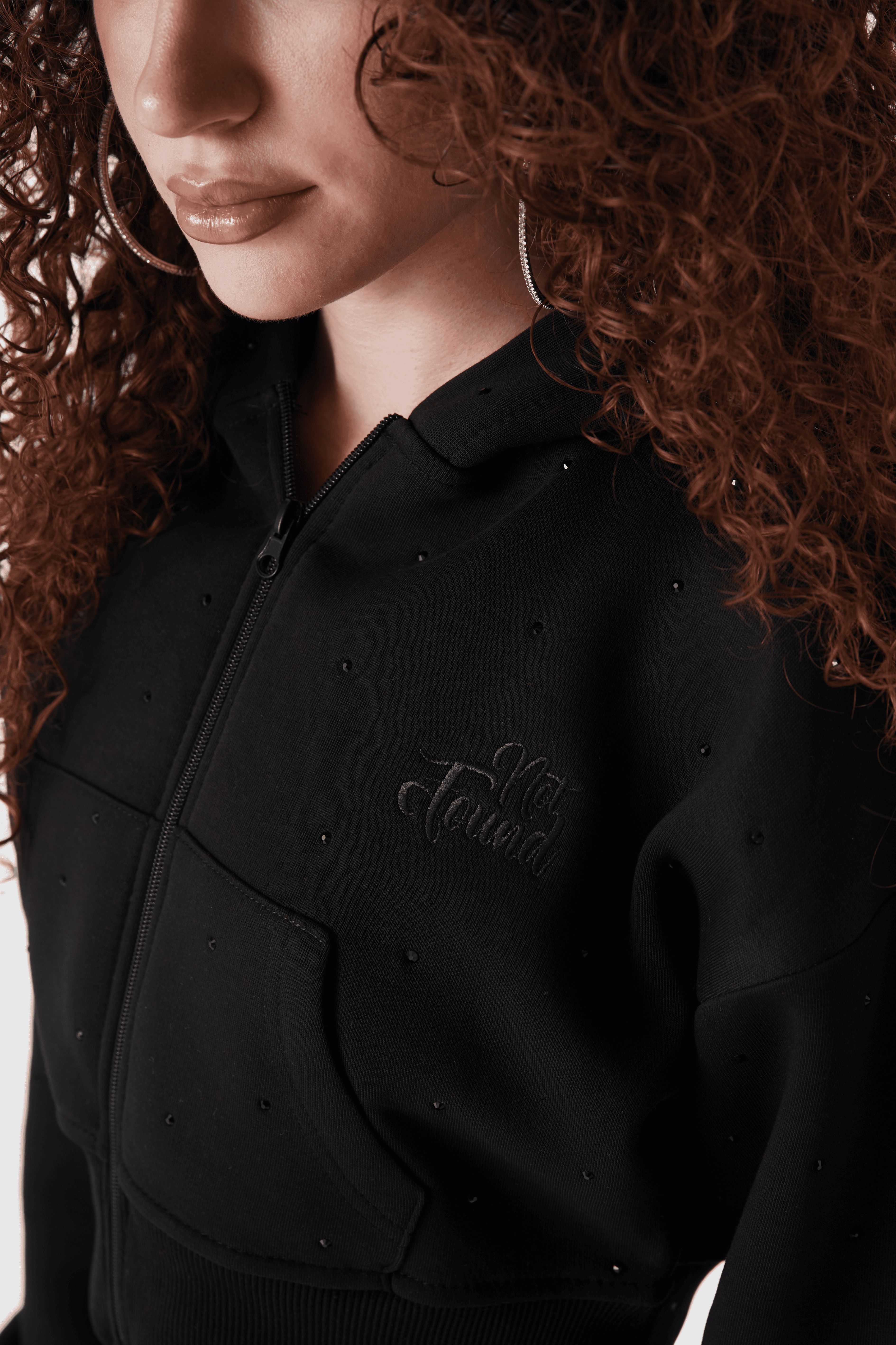 Kadın Üst Hoodie Siyah