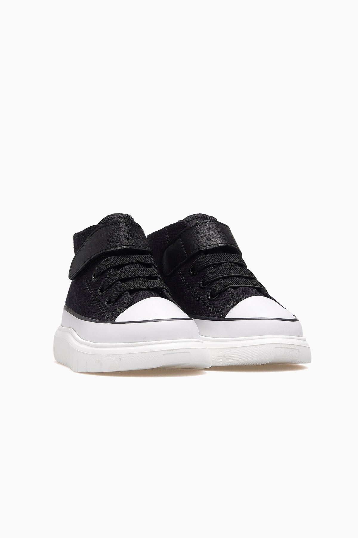 Axel Unisex Çocuk Cırtlı Sneaker Ayakkabı BUCK4490-SİYAH