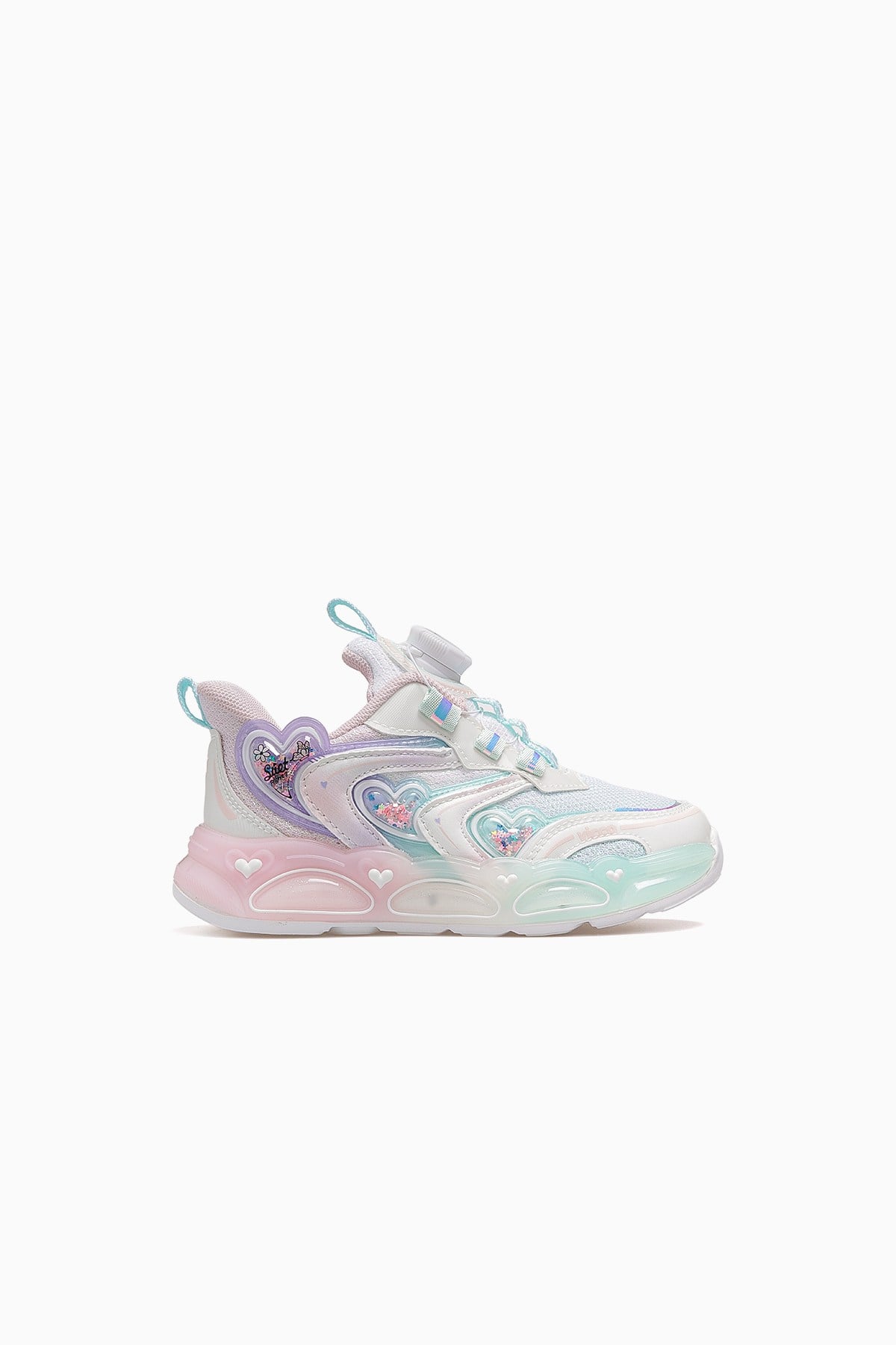 Benetti Kız Çocuk Işıklı Sneaker Ayakkabı 346.155 PK-BEYAZ