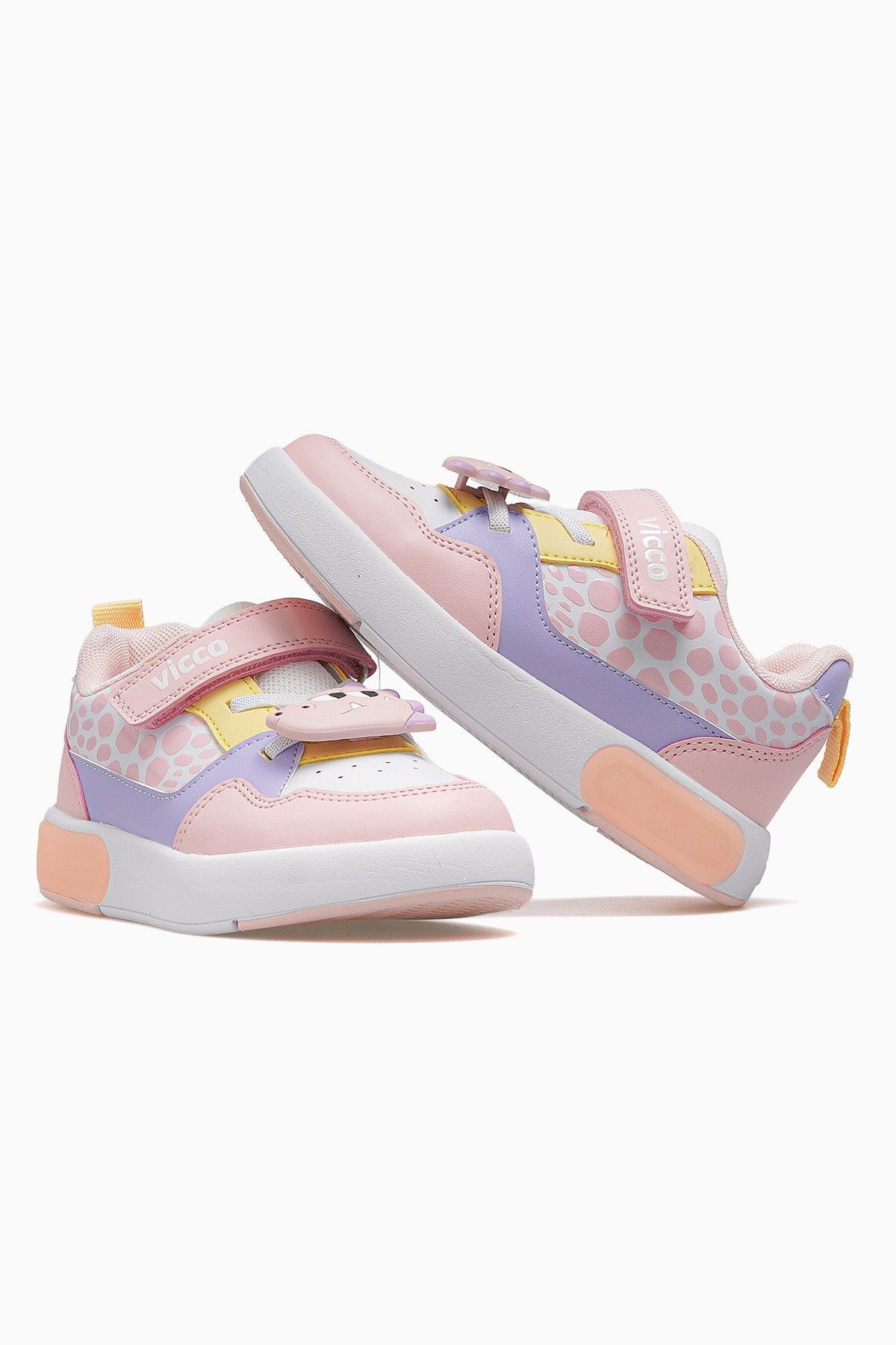 Borka Kız Çocuk Işıklı Hafif Sneaker Ayakkabı 346.109 PK-PUDRA