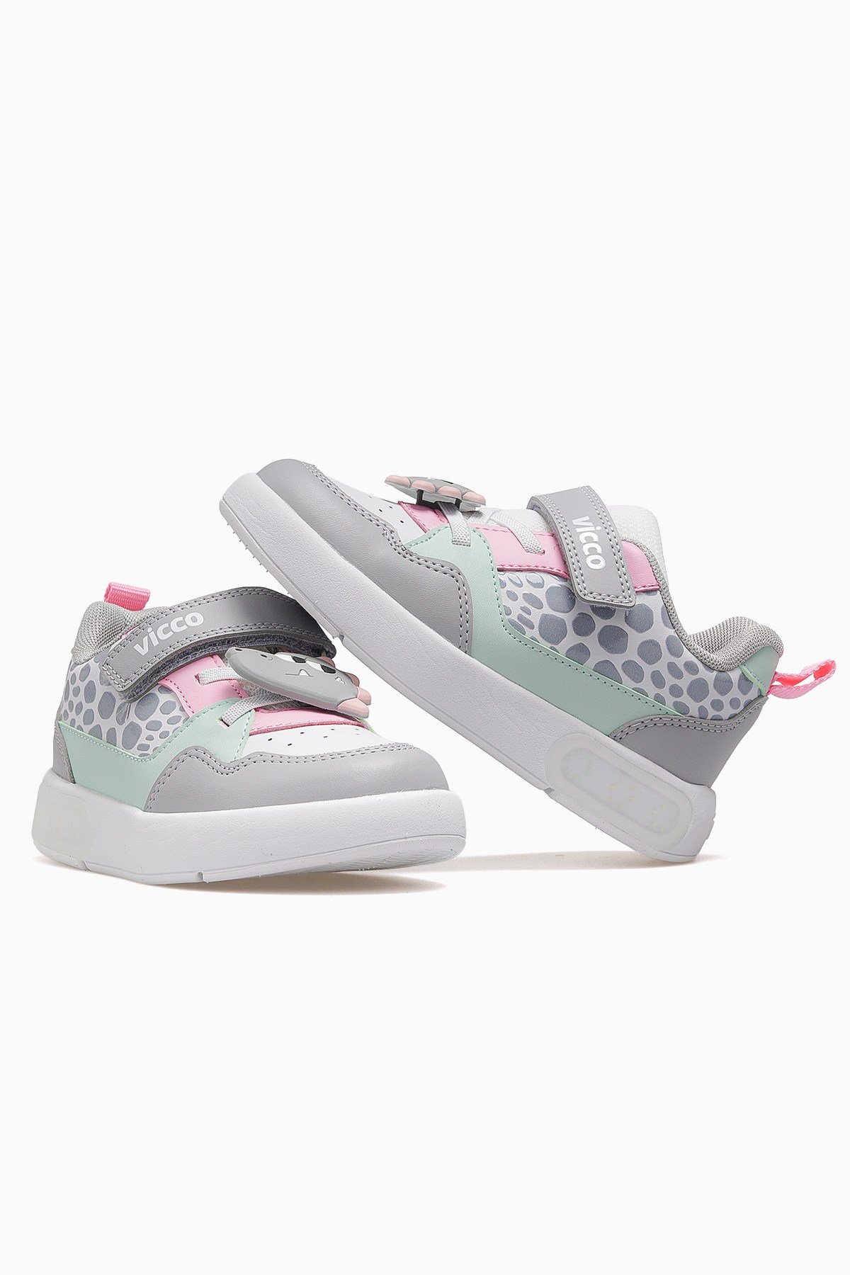 Borka Kız Çocuk Işıklı Hafif Sneaker Ayakkabı 346.109 PK-GRİ