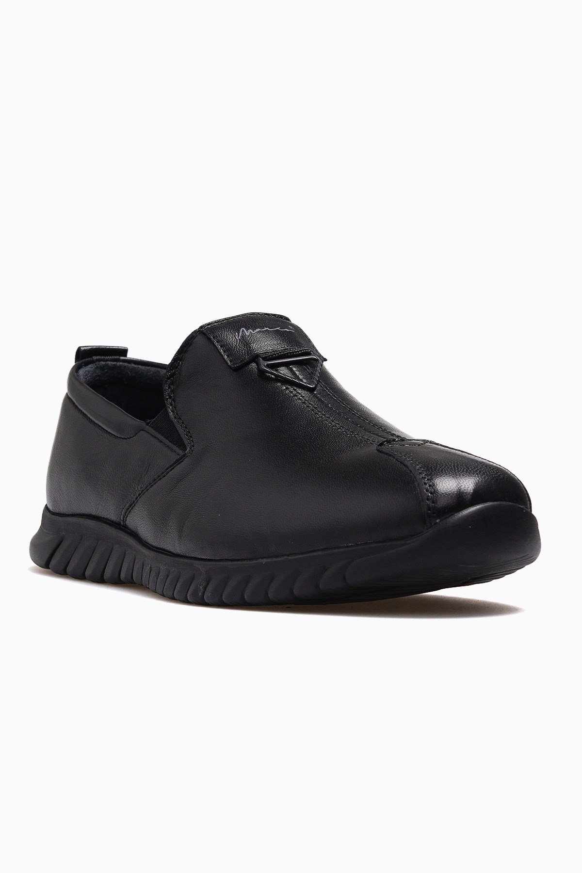 Erkek Deri Comfort Casual Ayakkabı YKÖ-23059-SİYAH