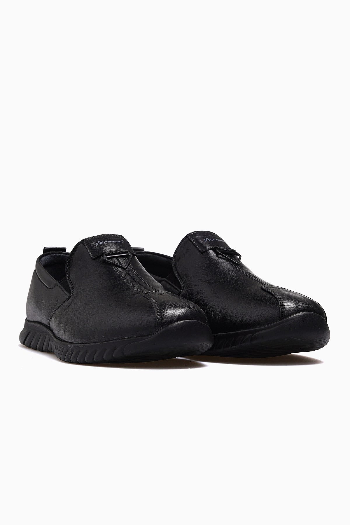 Erkek Deri Comfort Casual Ayakkabı YKÖ-23059-SİYAH