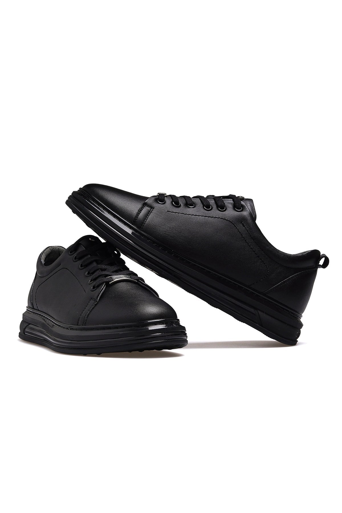 Erkek Deri Günlük Sneaker Ayakkabı 43333 M-SİYAH