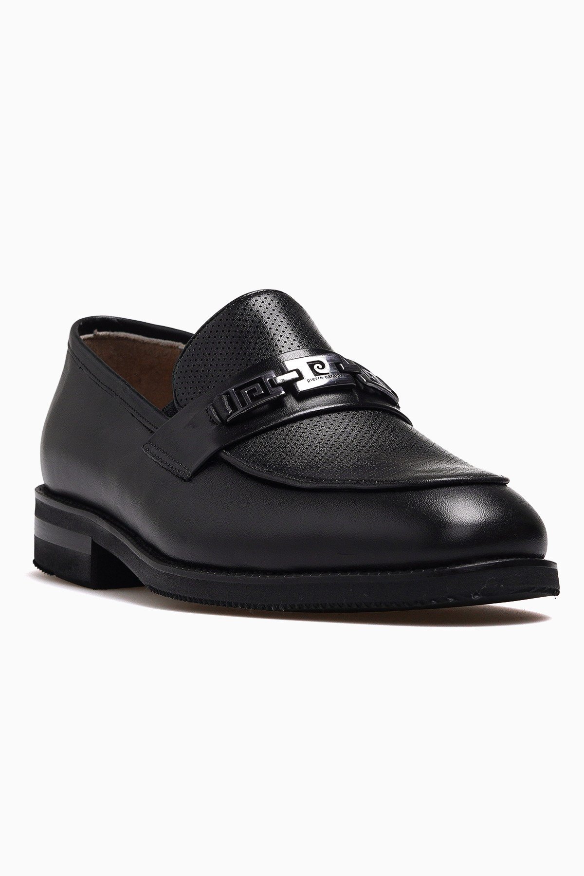 Erkek Hakiki Deri Toka Detaylı Loafer Ayakkabı 104317 M-SİYAH