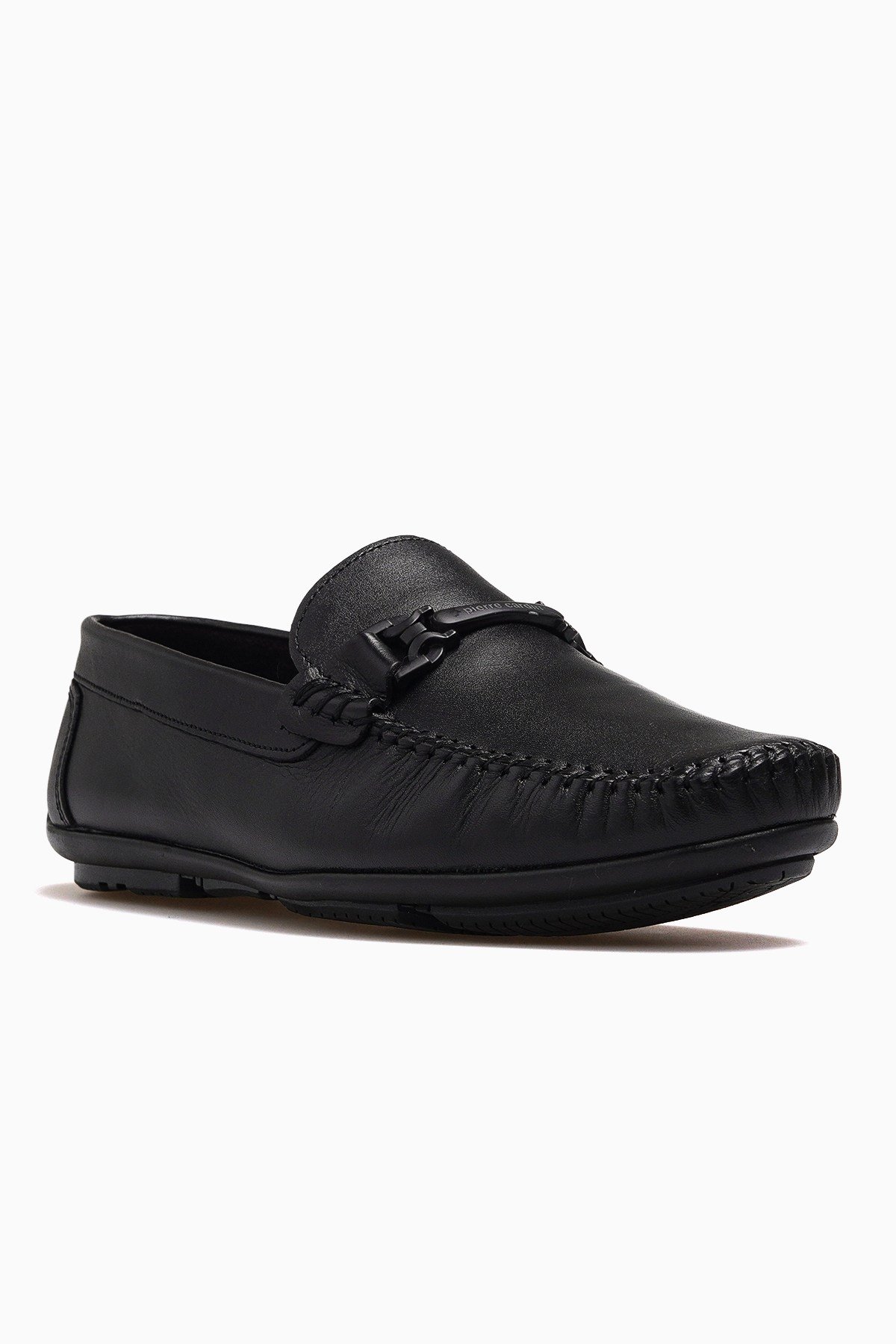 Erkek Hakiki Deri Toka Detaylı Loafer Ayakkabı 90155 M-SİYAH