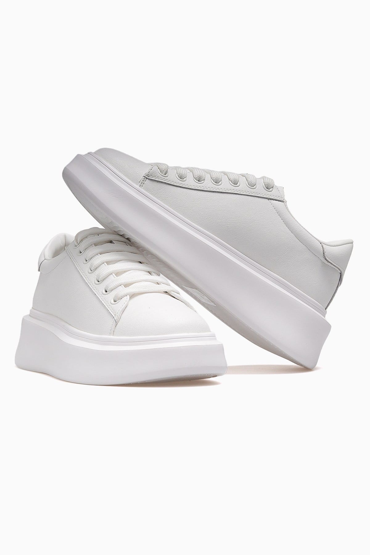 Grace Kadın Deri Sneaker Ayakkabı 121230109-BEYAZ