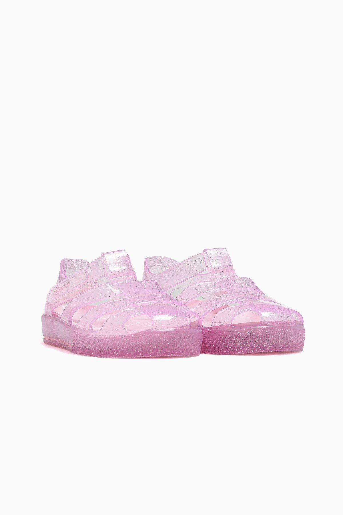 İgor Star Glıtter Kaydırmaz Taban Çocuk Sandalet (21-30) KS10265-STAR GLITER-PEMBE