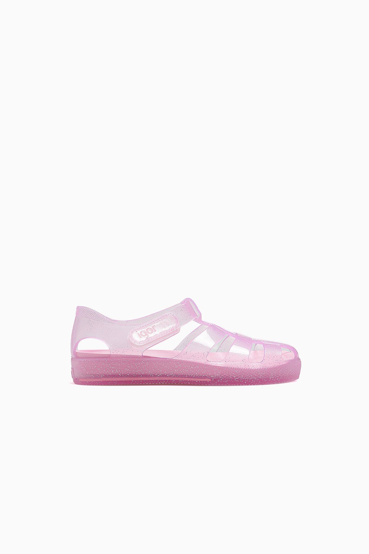 İgor Star Glıtter Kaydırmaz Taban Çocuk Sandalet (21-30) KS10265-STAR GLITER-PEMBE