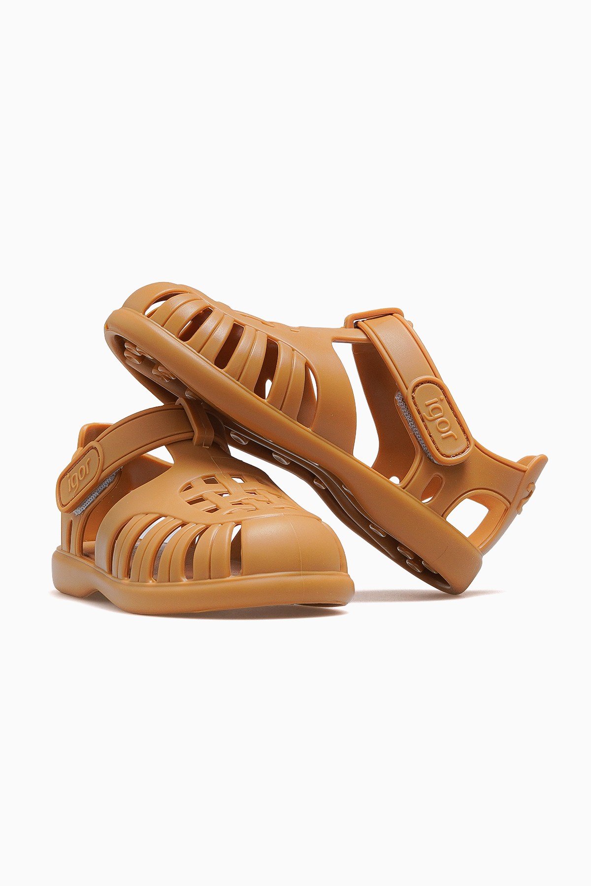İgor Tobby Solıd Unısex Kaymaz Taban Çocuk Sandalet (18-29) KS10271-TOBBY SOLID-HARDAL