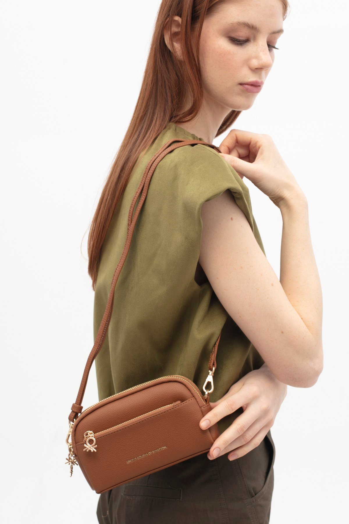 Kadın Çapraz Çanta BNT-1717-CAMEL