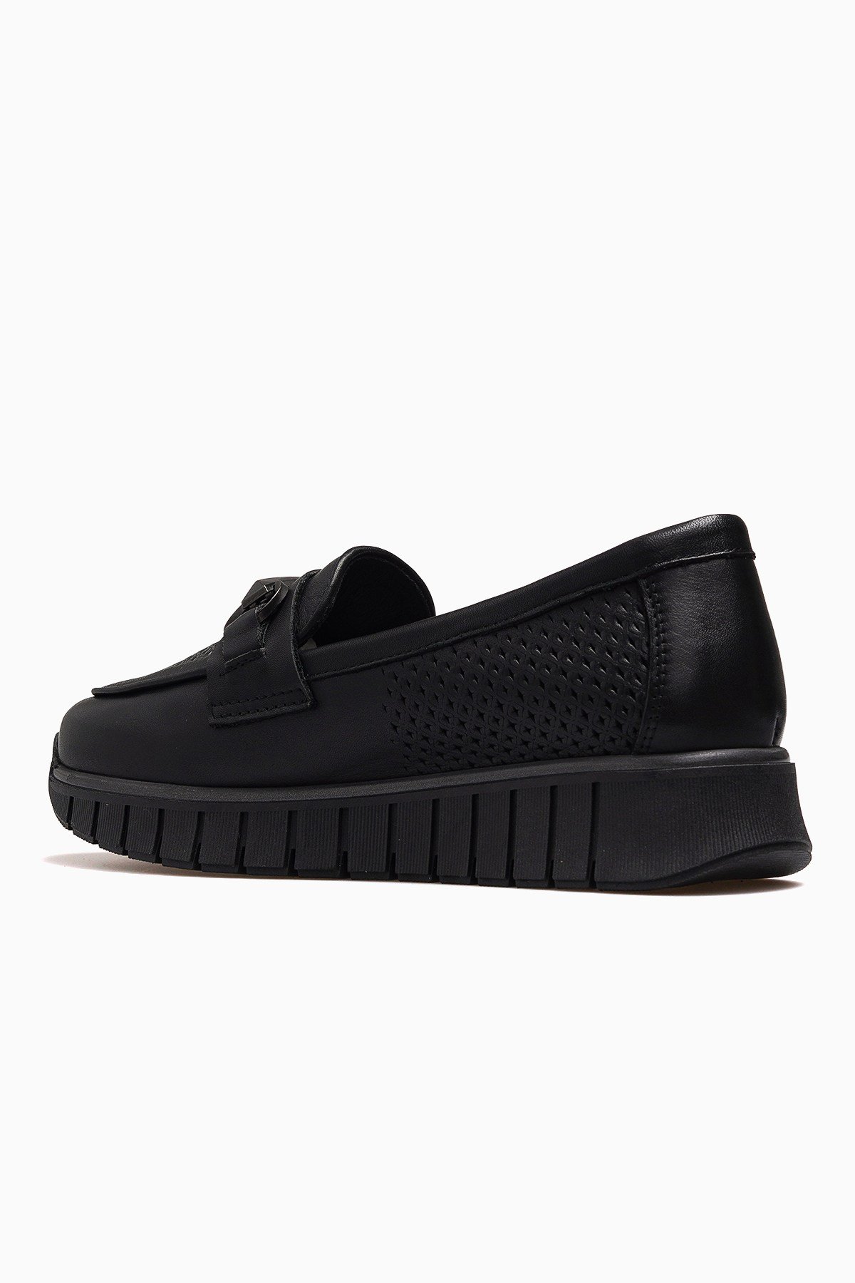 Kadın Deri Günlük Casual Ayakkabı D26YA-3935-SİYAH
