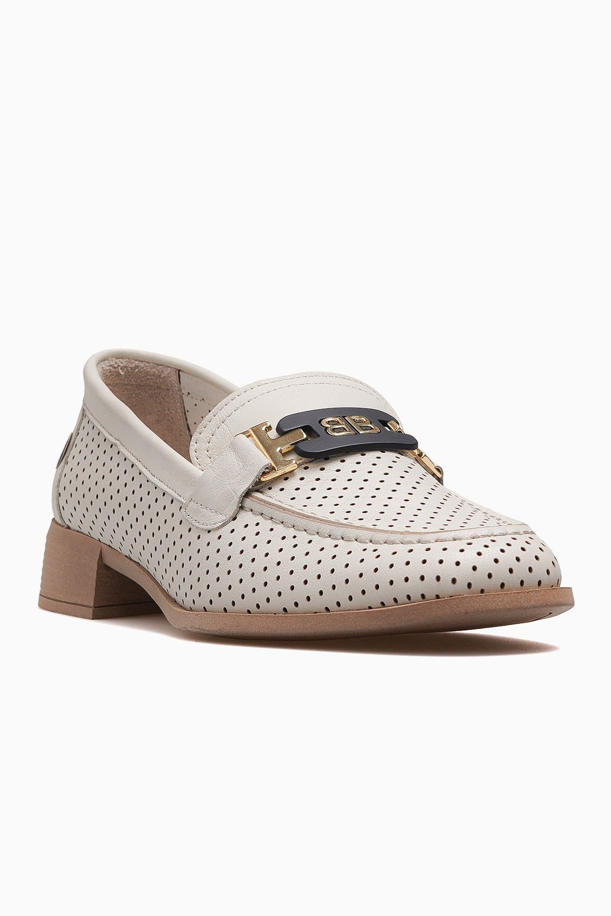 Kadın Deri Günlük Loafer Ayakkabı D26YA-7245-KREM