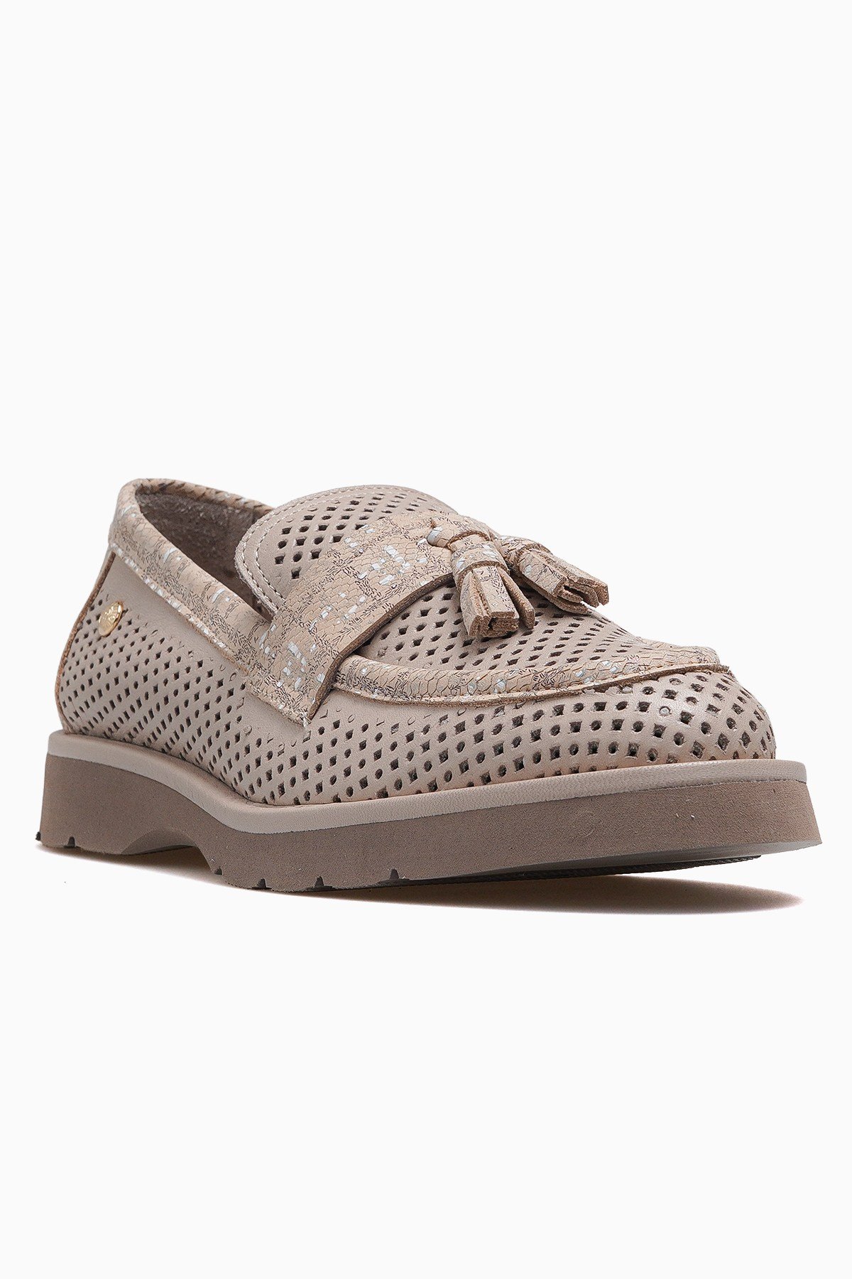 Kadın Deri Günlük Loafer Ayakkabı D26YA-3820-GÜMÜŞ