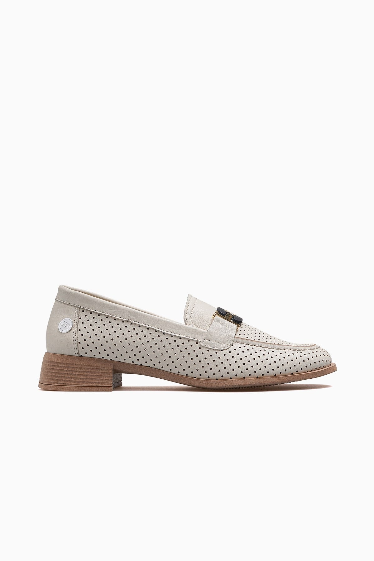 Kadın Deri Günlük Loafer Ayakkabı D26YA-7245-KREM