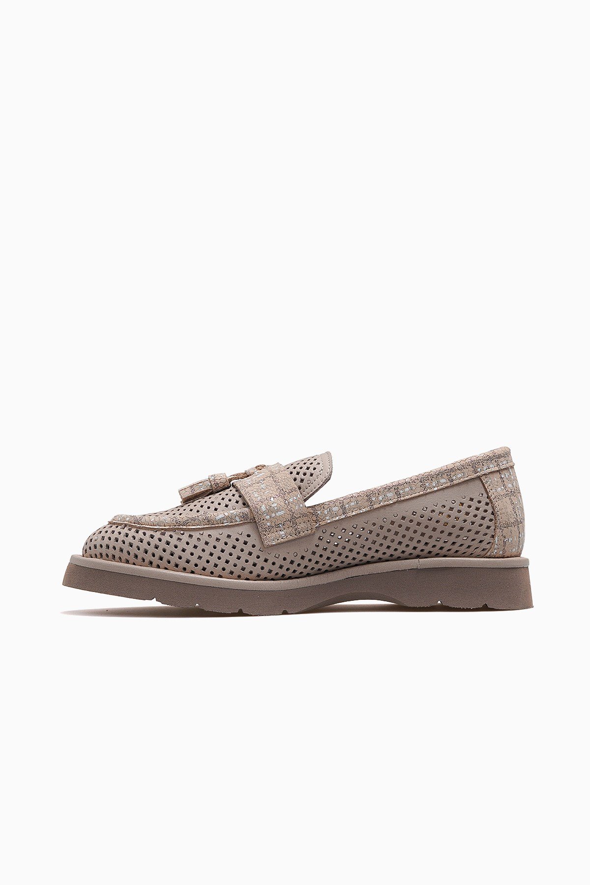 Kadın Deri Günlük Loafer Ayakkabı D26YA-3820-GÜMÜŞ