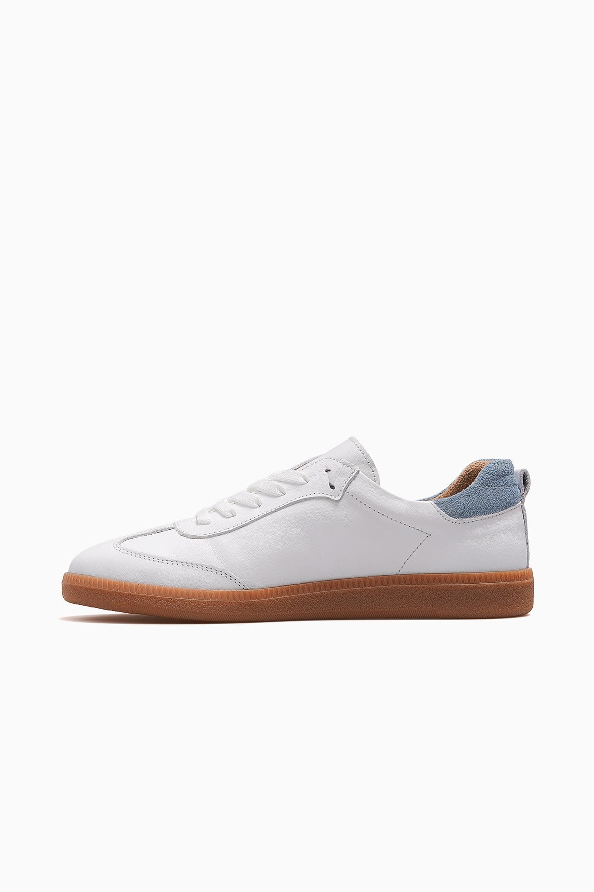 Kadın Deri Günlük Sneaker Ayakkabı 2609901Y-BEYAZ/MAVİ