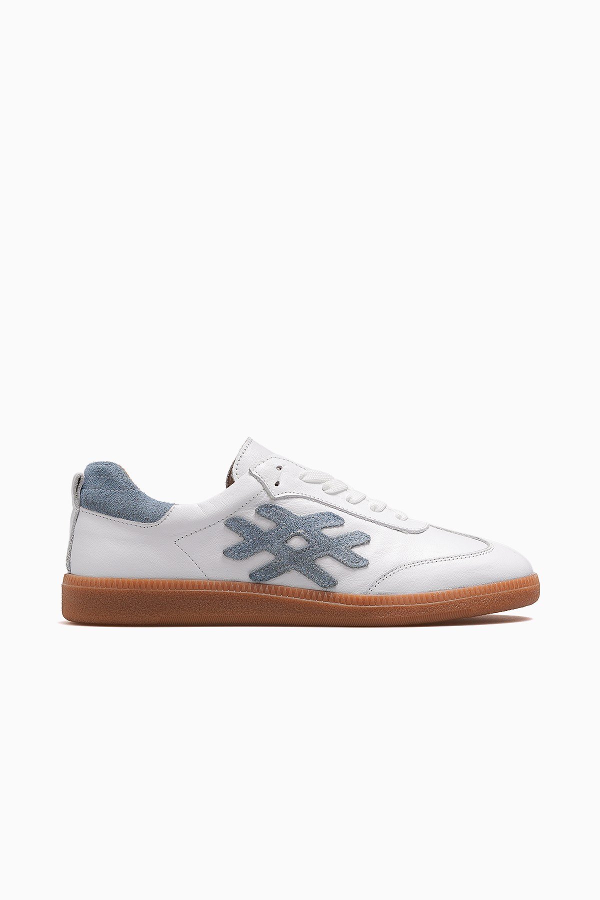 Kadın Deri Günlük Sneaker Ayakkabı 2609901Y-BEYAZ/MAVİ