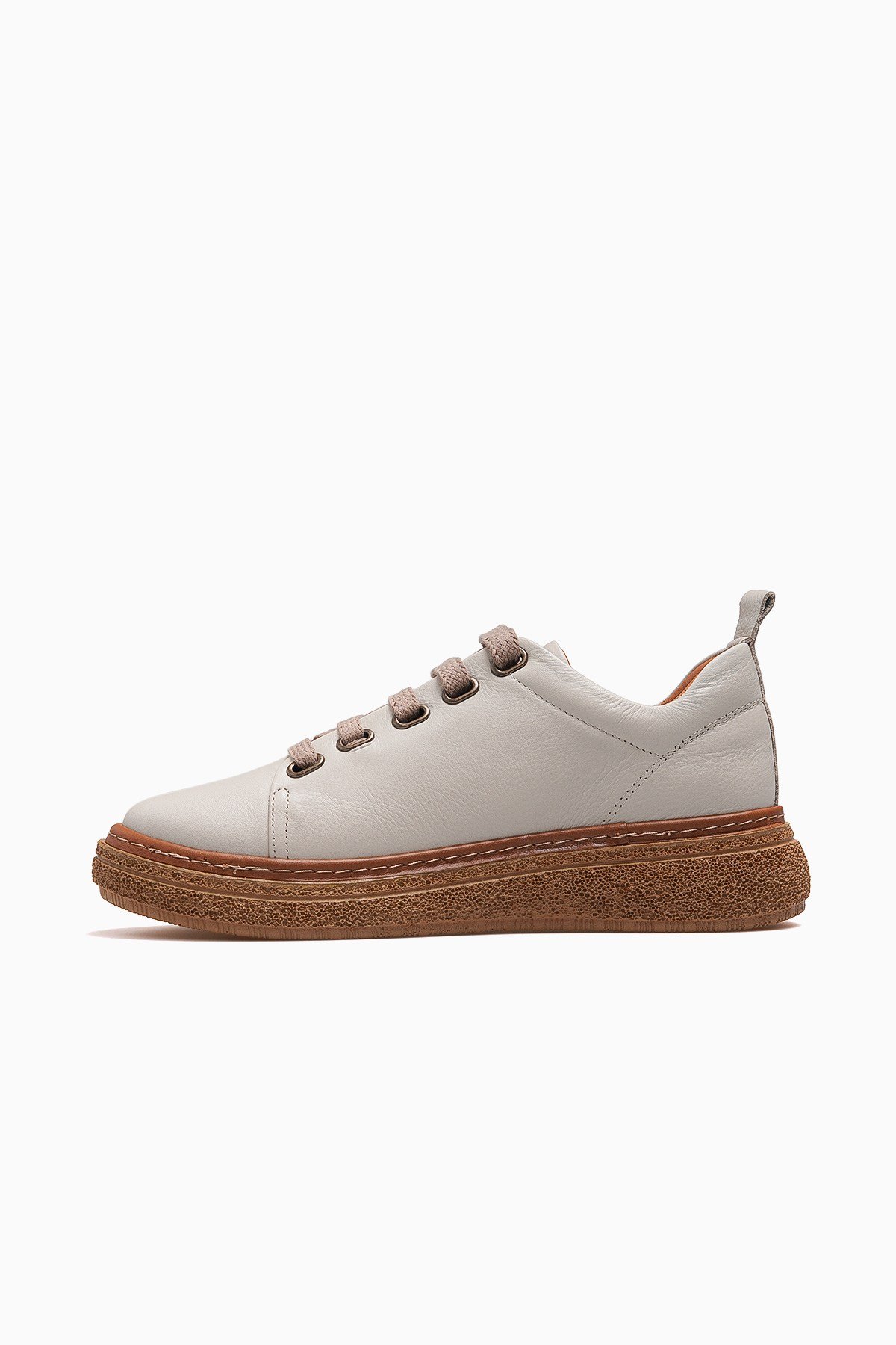 Kadın Deri Günlük Sneaker Ayakkabı D26YA-7750-BEJ