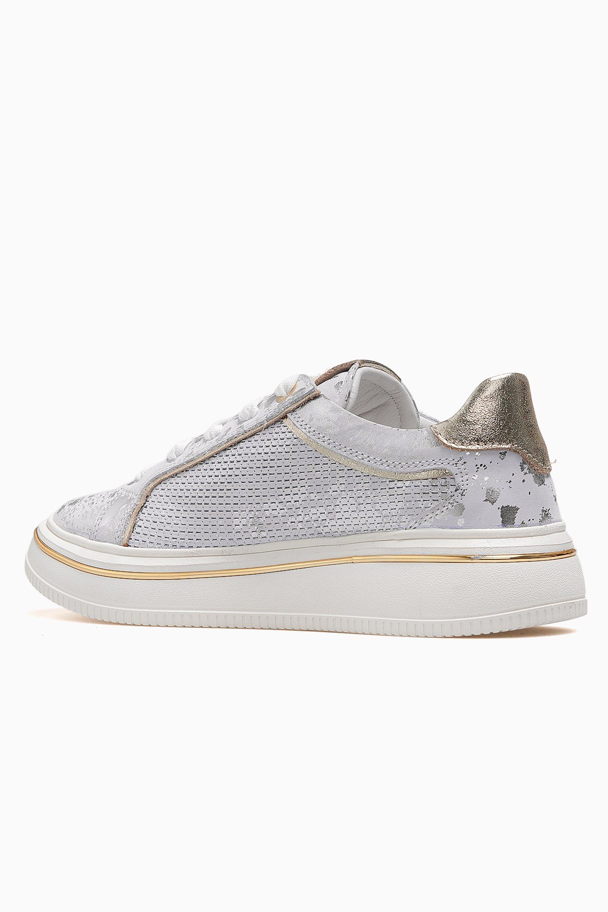 Kadın Deri Günlük Sneaker Ayakkabı D26YA-3890-BEYAZ
