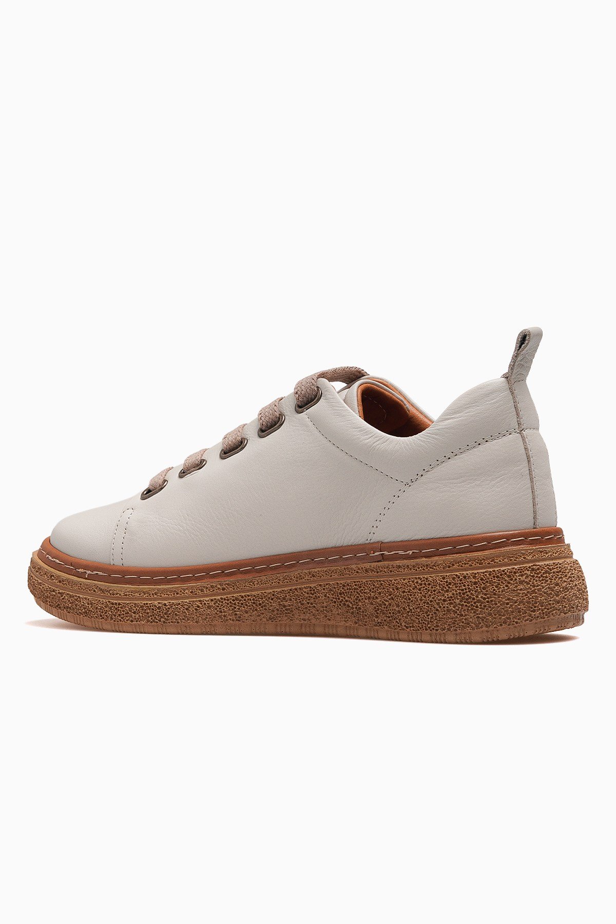 Kadın Deri Günlük Sneaker Ayakkabı D26YA-7750-BEJ