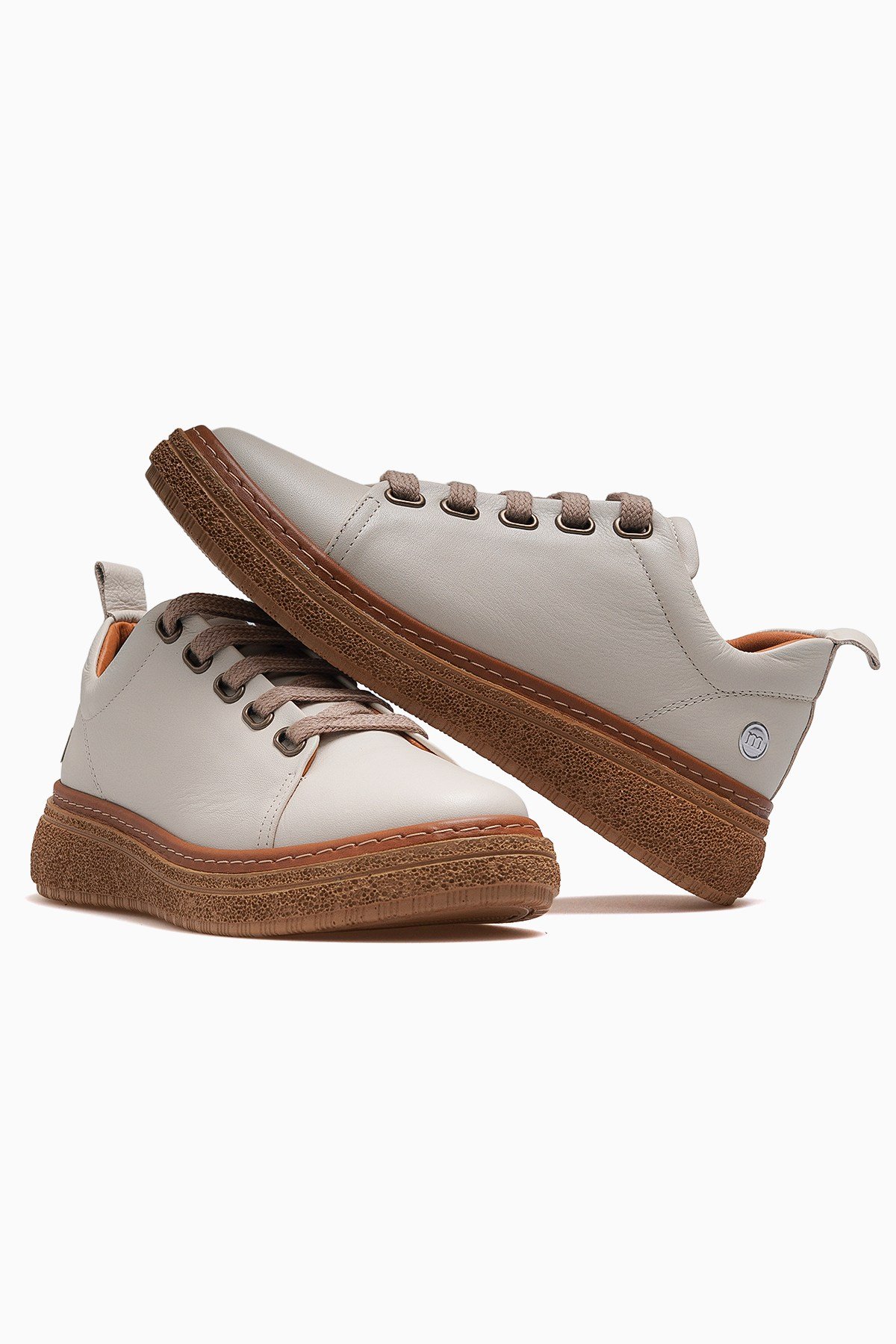 Kadın Deri Günlük Sneaker Ayakkabı D26YA-7750-BEJ