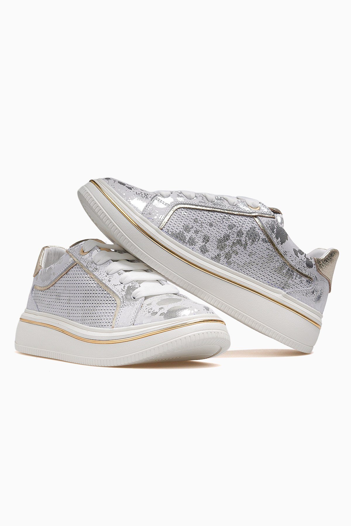 Kadın Deri Günlük Sneaker Ayakkabı D26YA-3890-BEYAZ