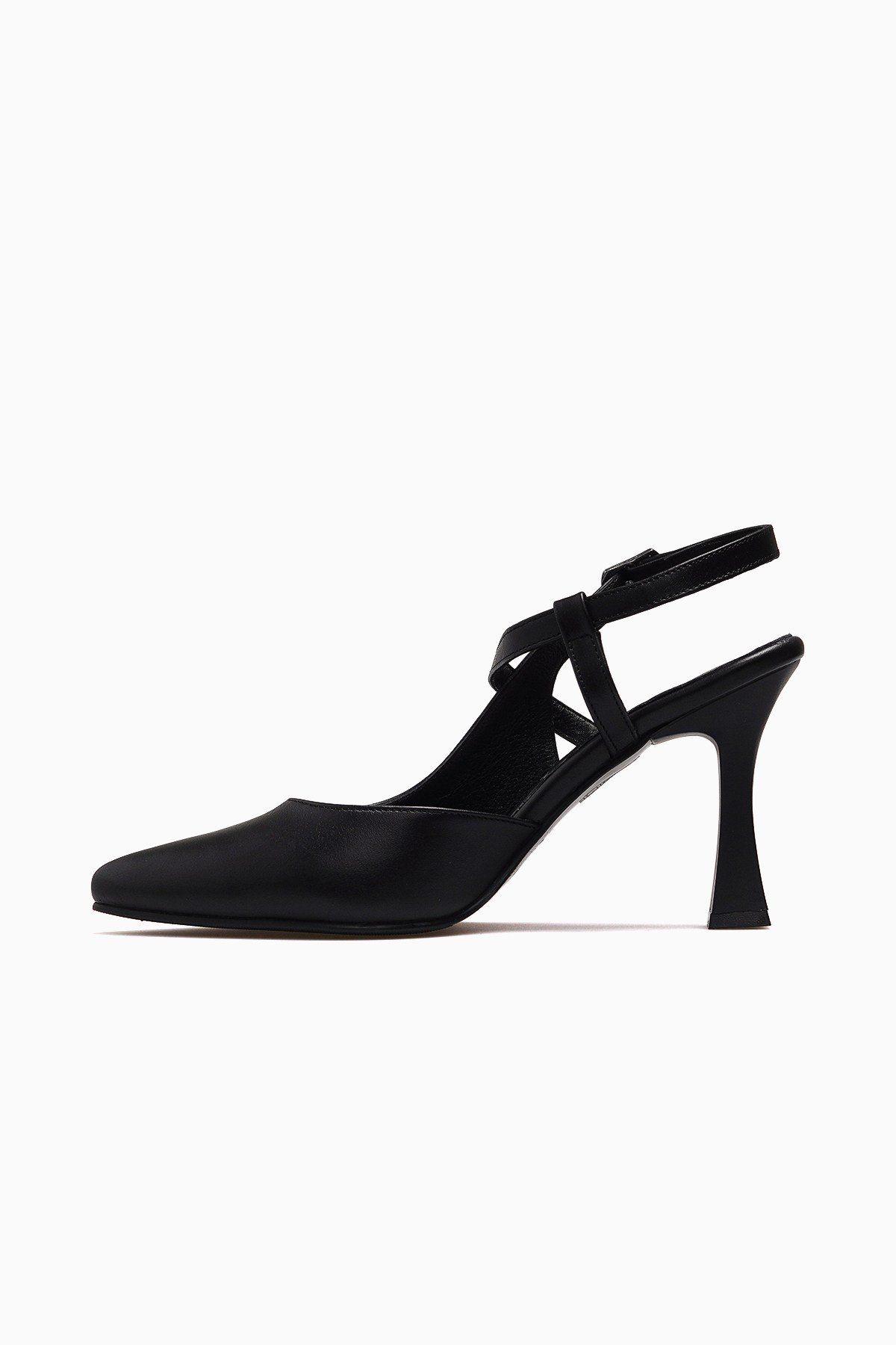 Kadın Deri Topuklu Stiletto Ayakkabı 26461126Y-SİYAH
