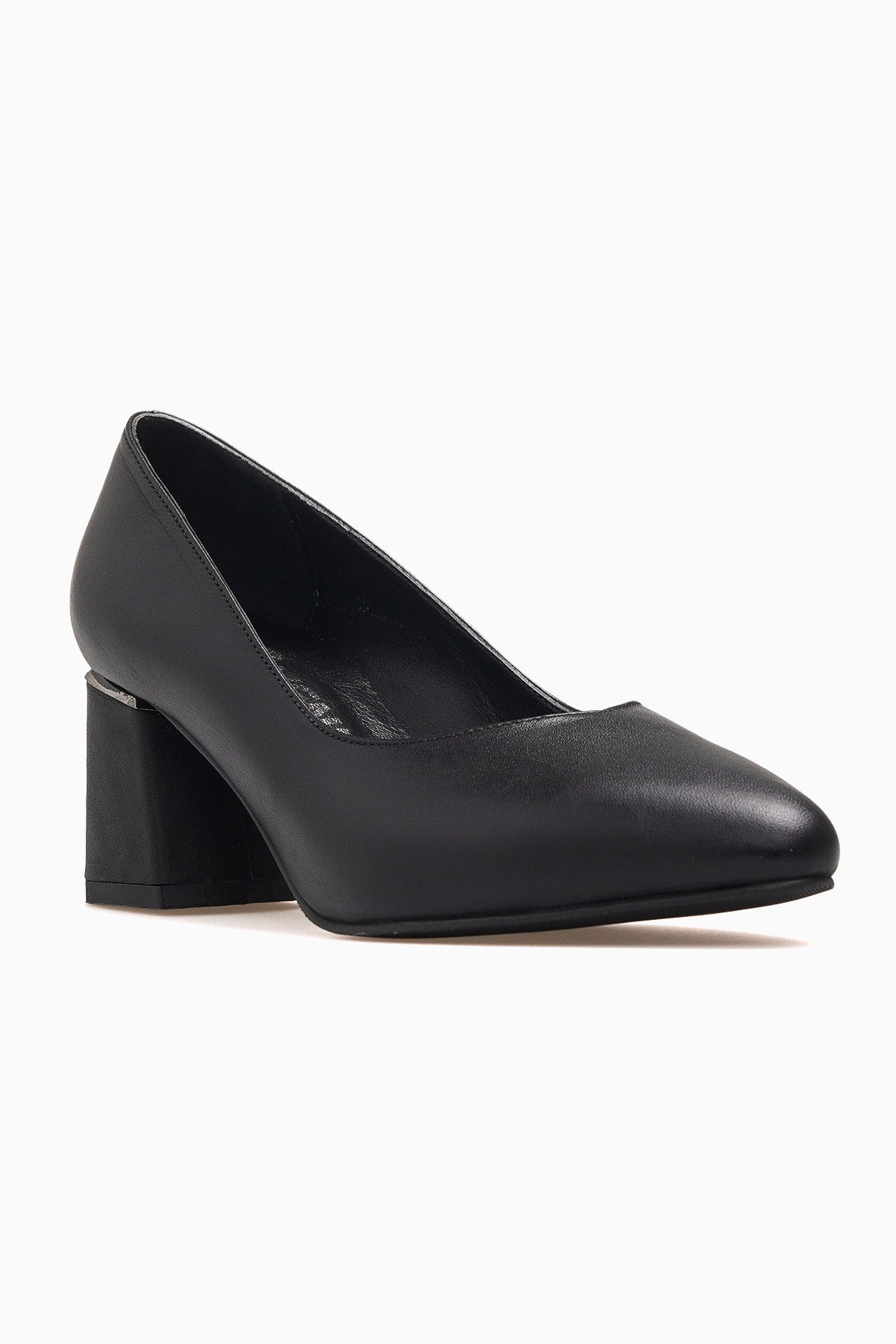 Kadın Deri Topuklu Stiletto Ayakkabı 26461930Y-SİYAH