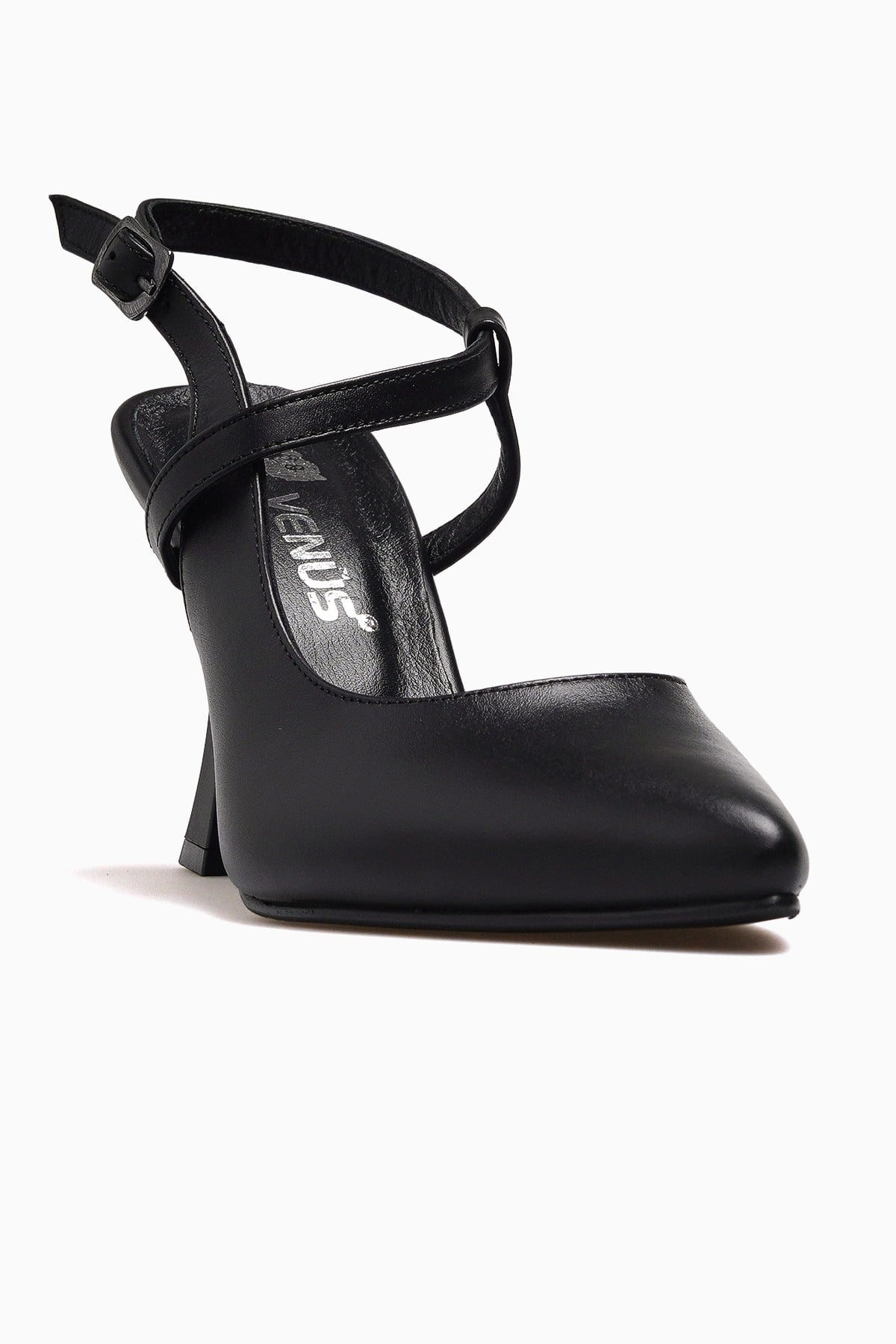Kadın Deri Topuklu Stiletto Ayakkabı 26461126Y-SİYAH