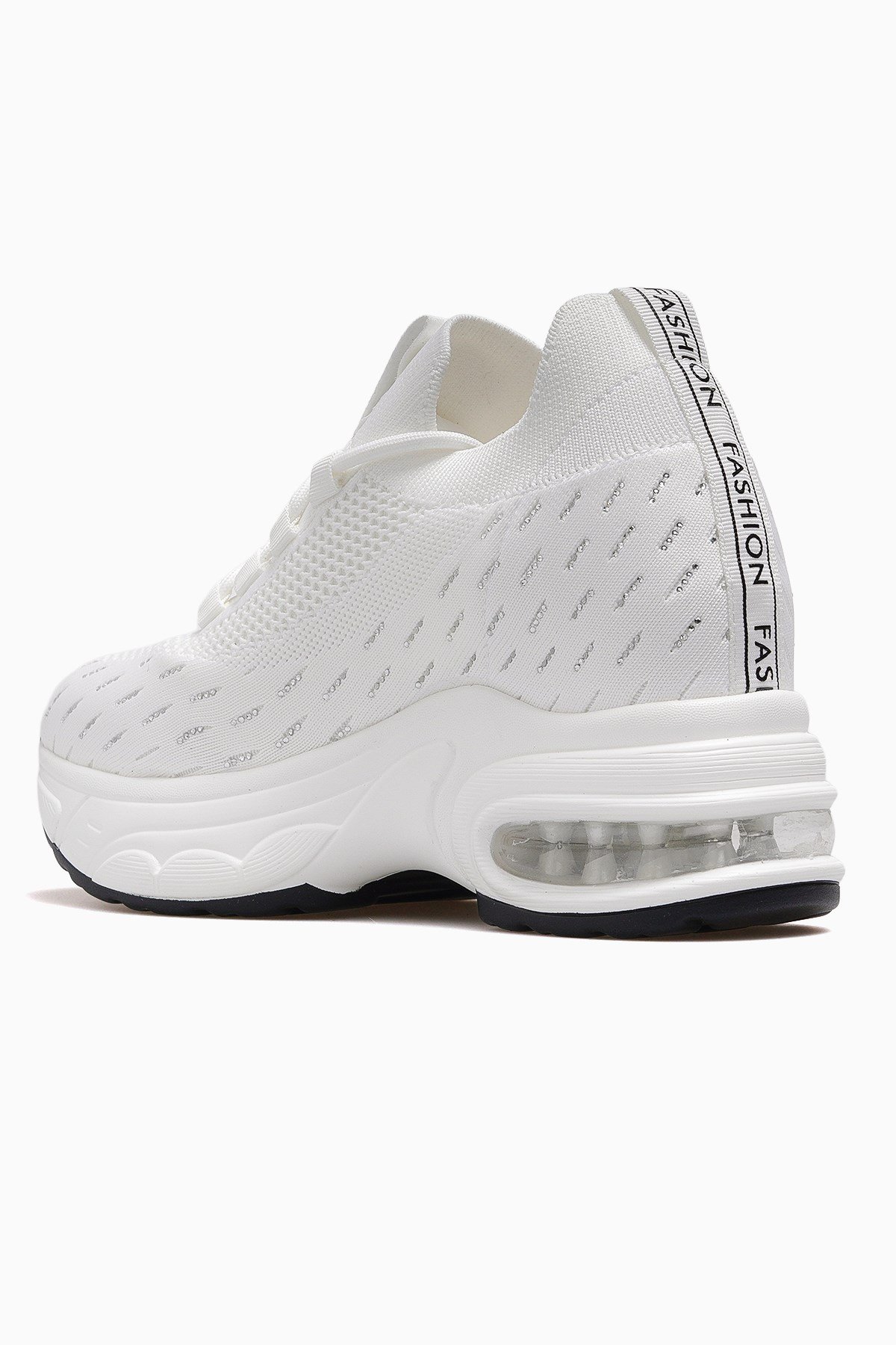 Kadın Gizli Dolgu Topuk Sneaker Ayakkabı 26Y300-8-BEYAZ
