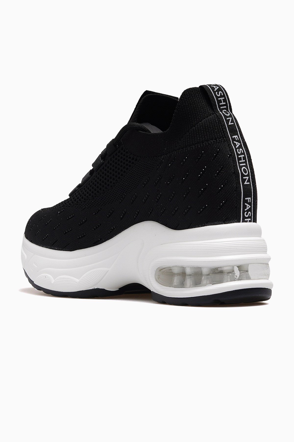 Kadın Gizli Dolgu Topuk Sneaker Ayakkabı 26Y300-8-SİYAH