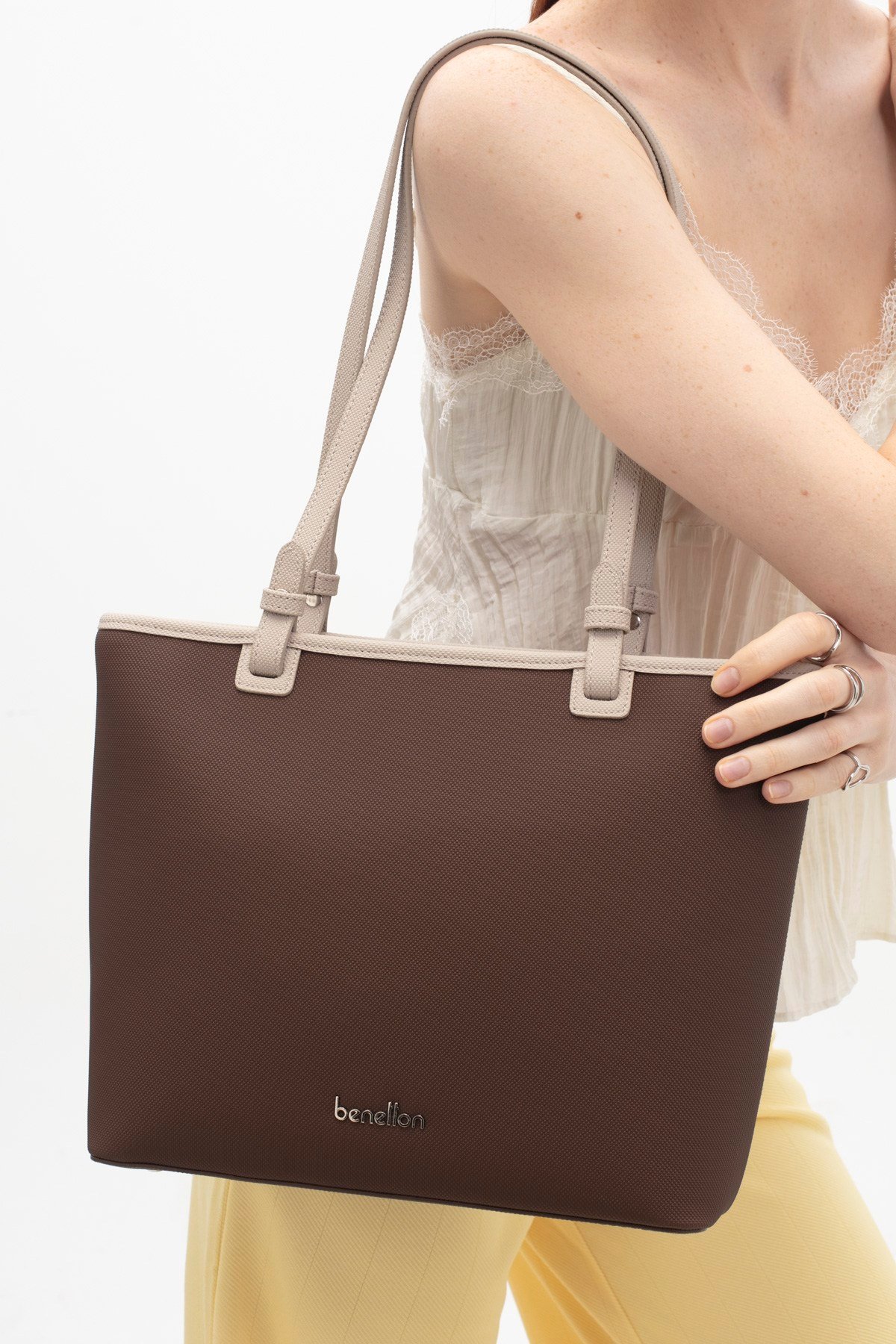 Kadın Kol Çantası BNT-1822-Kahve Taş