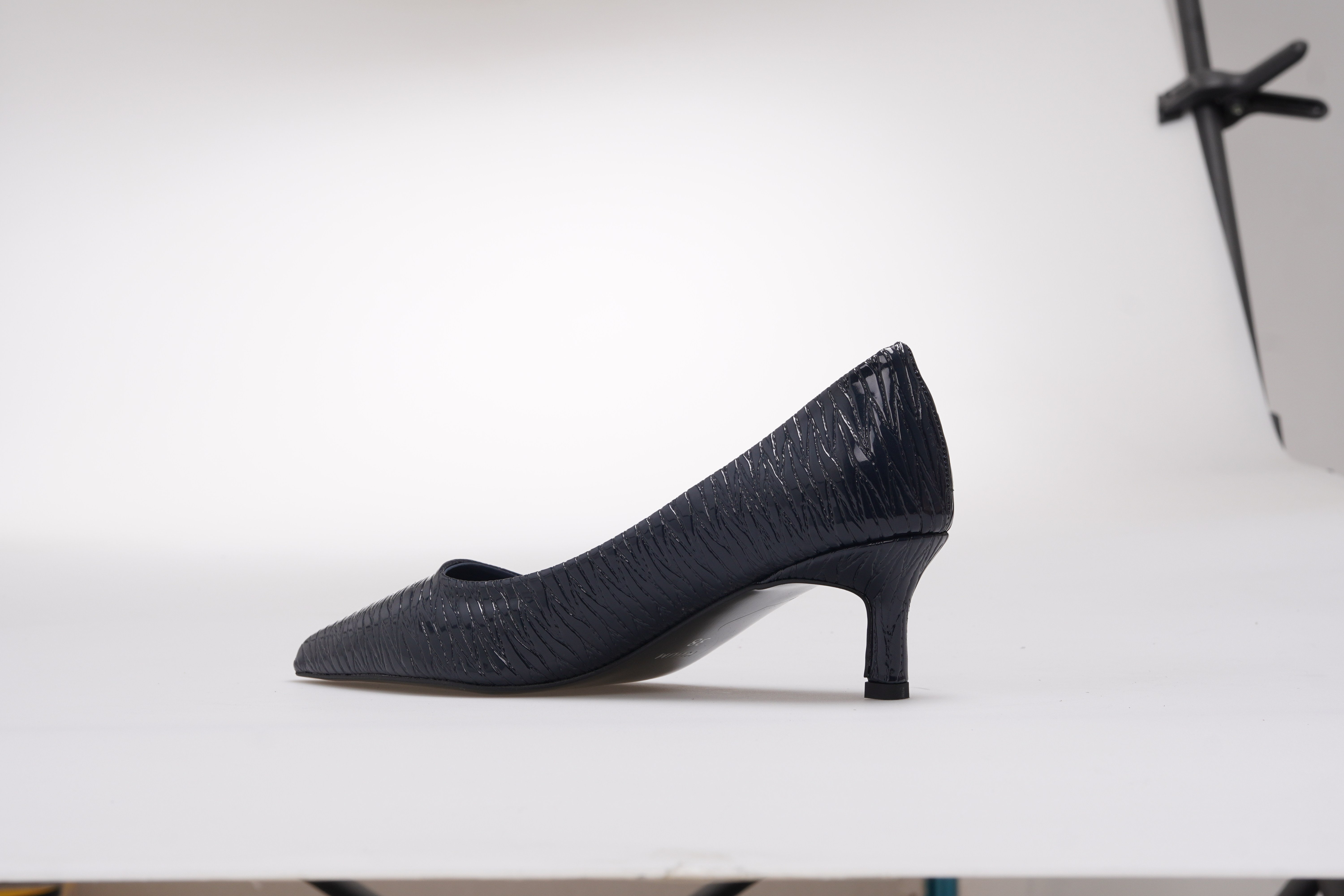 Kadın Stiletto Ayakkabı K70-4318-LACİVERT RUGAN