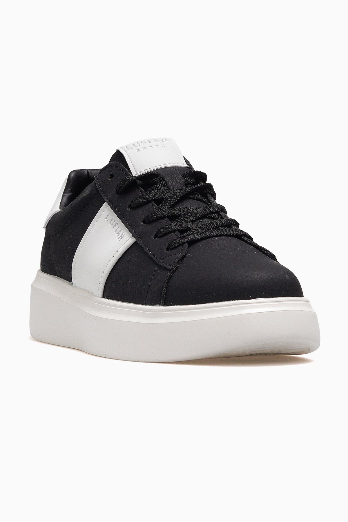 Luna Kadın Deri Sneaker Ayakkabı 121230055-SİYAH
