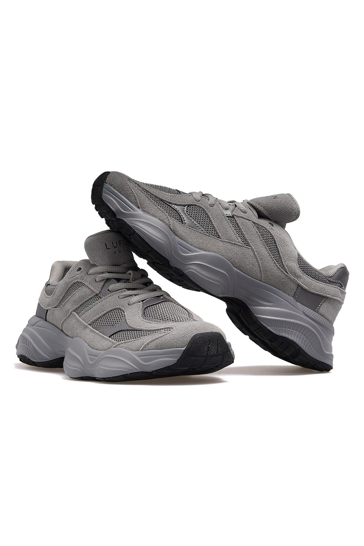Mery Kadın Deri Sneaker Spor Ayakkabı 112230036 M-GRİ