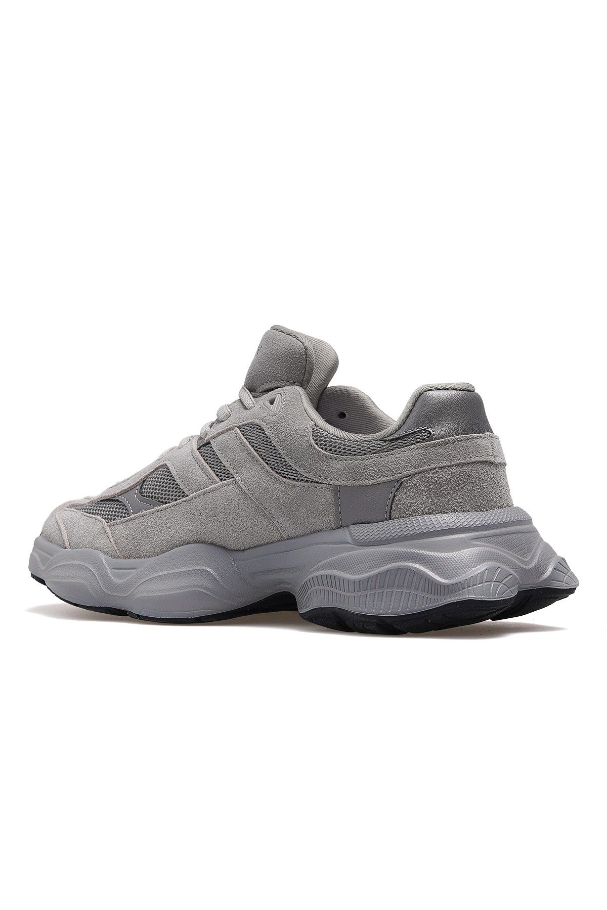 Mery Kadın Deri Sneaker Spor Ayakkabı 112230036 M-GRİ