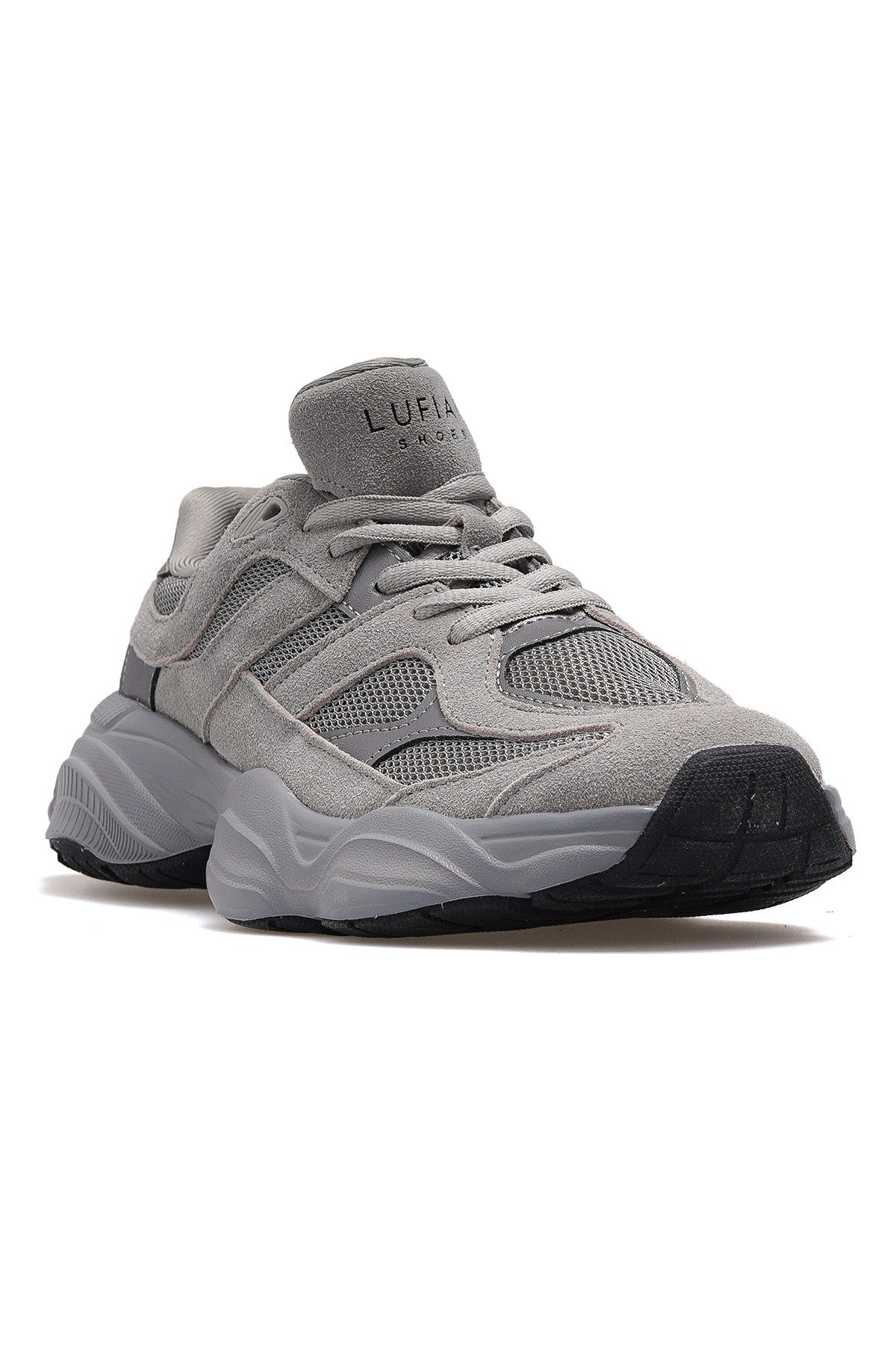 Mery Kadın Deri Sneaker Spor Ayakkabı 112230036 M-GRİ