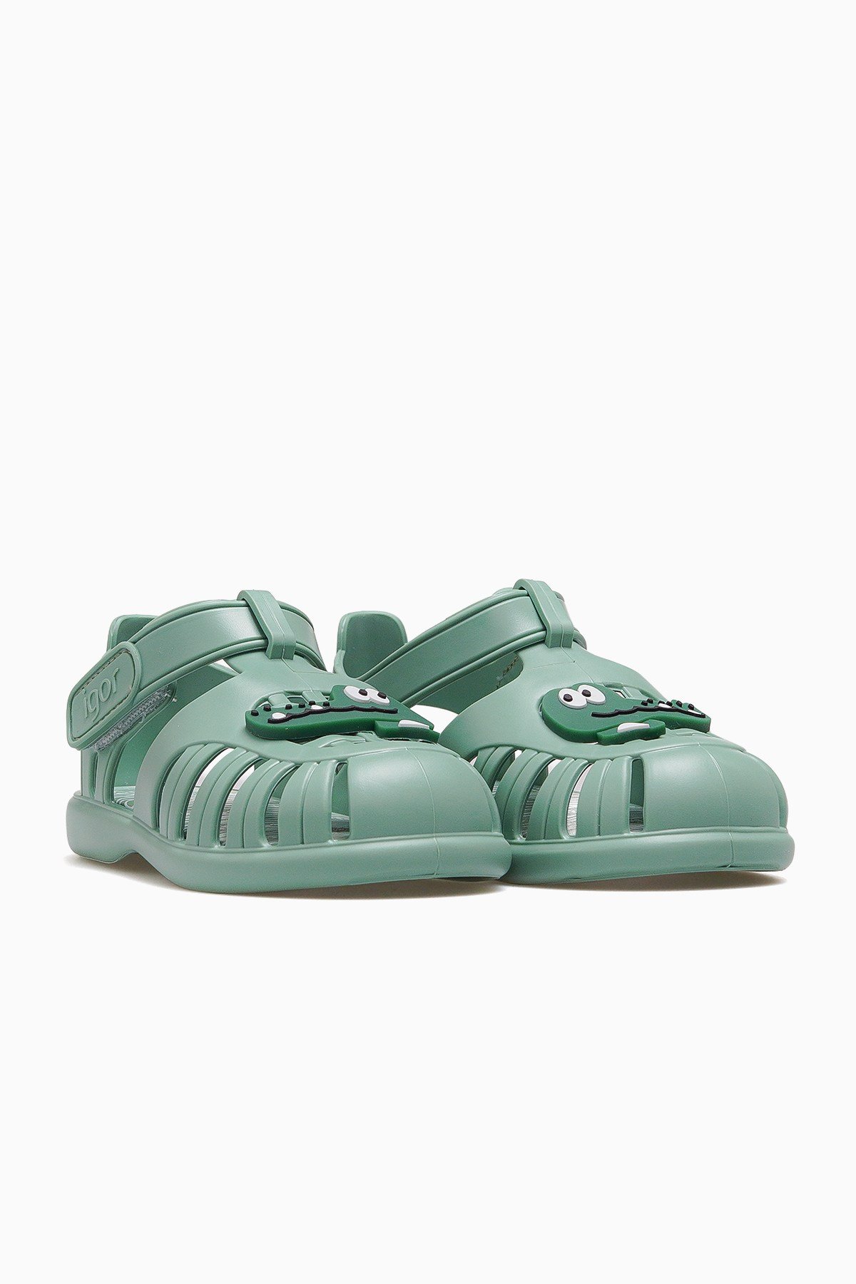 Tobby Croco Unisex Kaymaz Taban Çocuk Sandalet S10371-YEŞİL