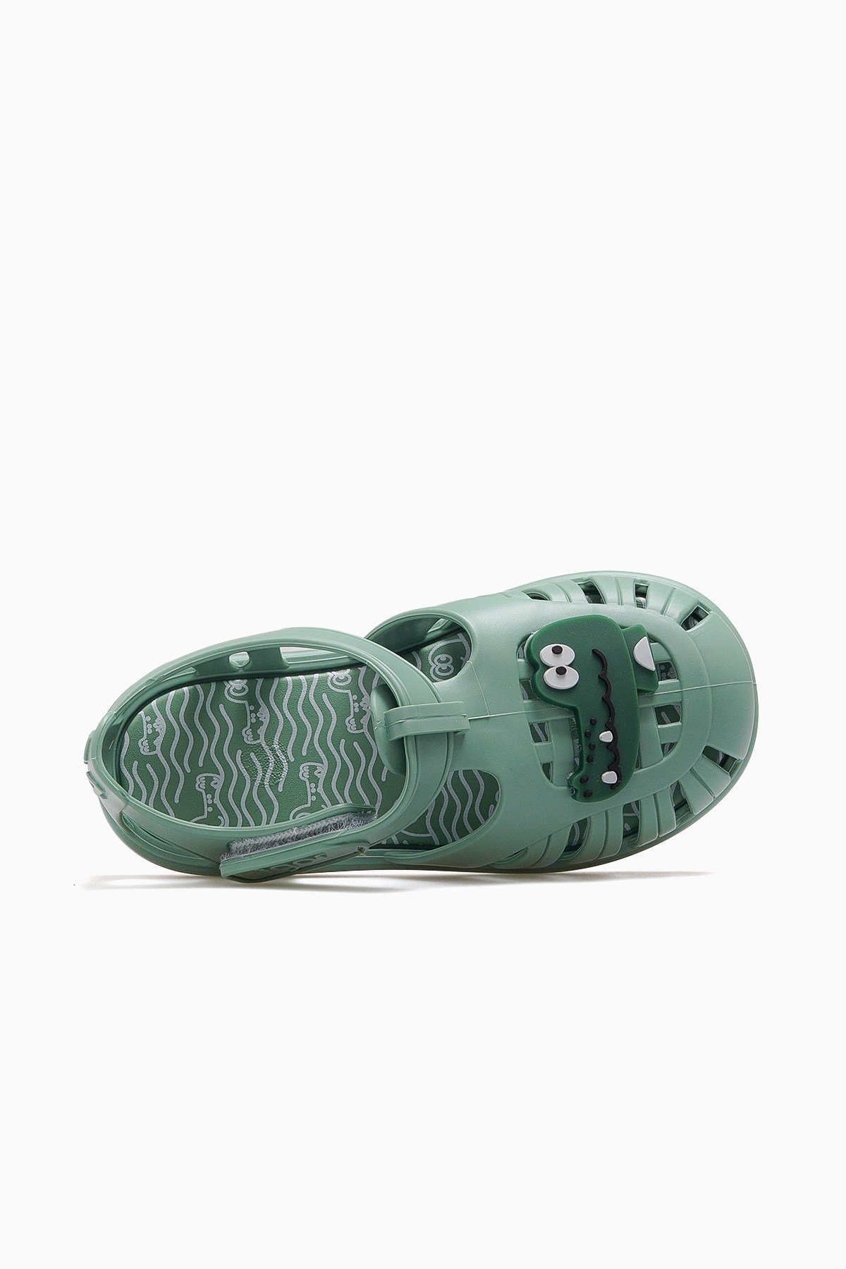 Tobby Croco Unisex Kaymaz Taban Çocuk Sandalet S10371-YEŞİL