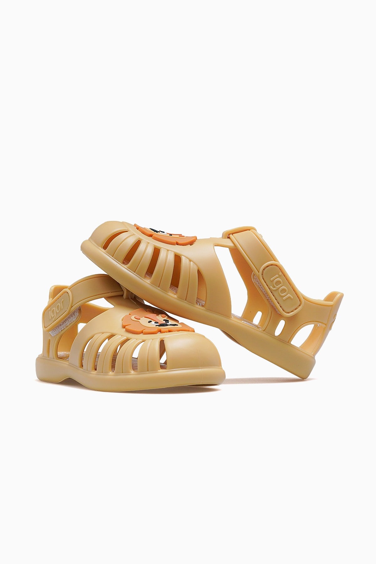 Tobby Leon Unisex Kaymaz Taban Çocuk Sandalet S10372-SARI