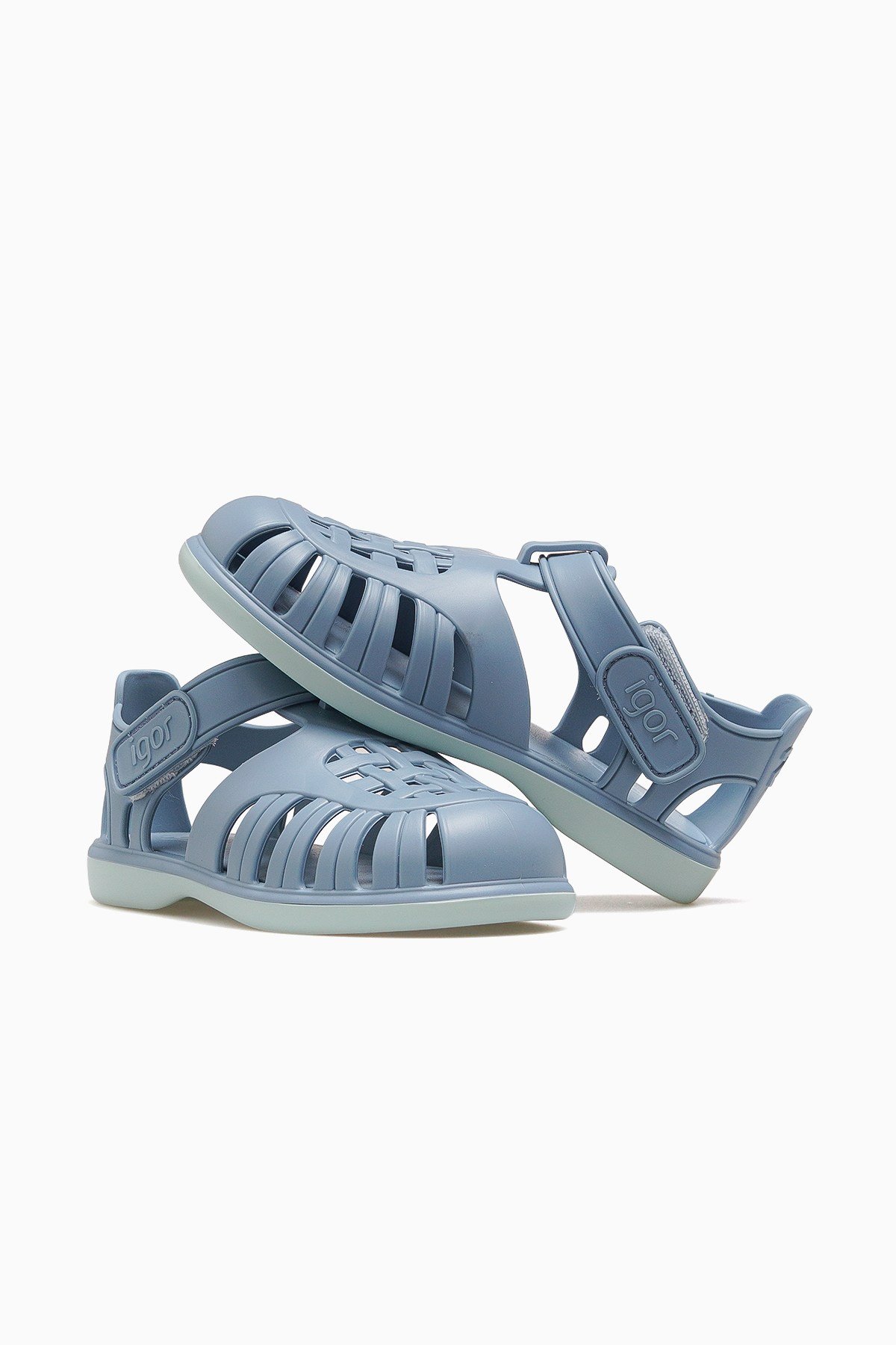 Tobby Solid Bicolor Unisex Çocuk Sandalet BB355-OKYANUS