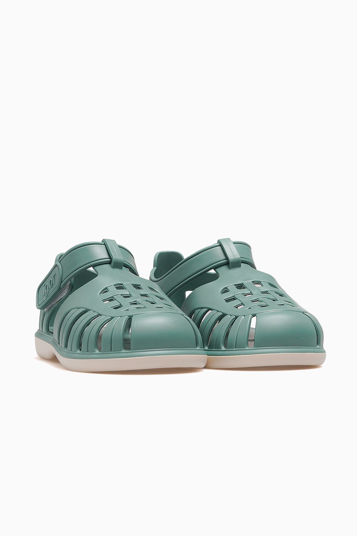 Tobby Solid Bicolor Unisex Çocuk Sandalet BB355-HAKİ
