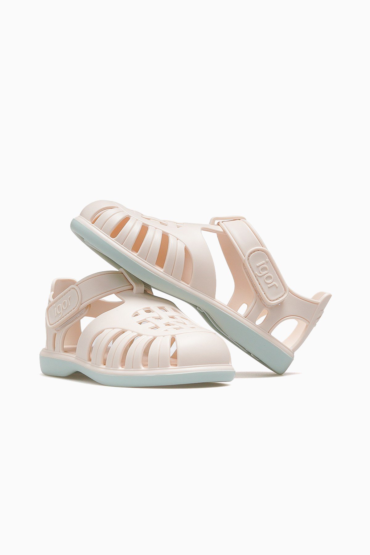 Tobby Solid Bicolor Unisex Çocuk Sandalet BB355-KEMİK