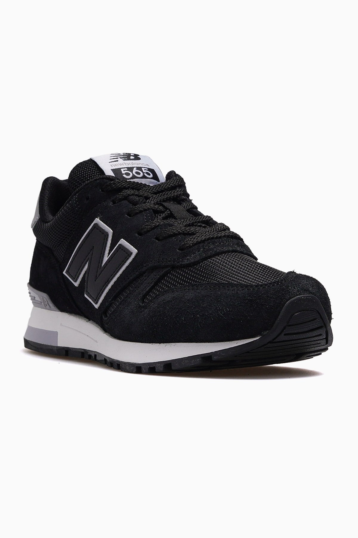 Unisex Sneaker Spor Ayakkabı ML565-Siyah - Beyaz Süet