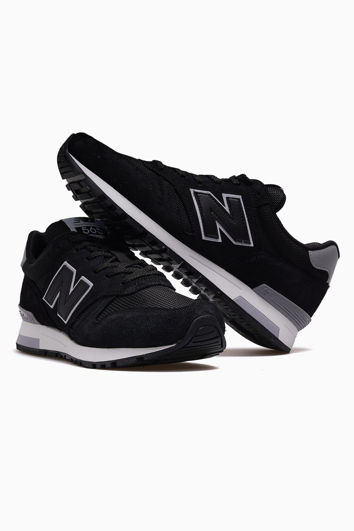 Unisex Sneaker Spor Ayakkabı ML565-Siyah - Beyaz Süet