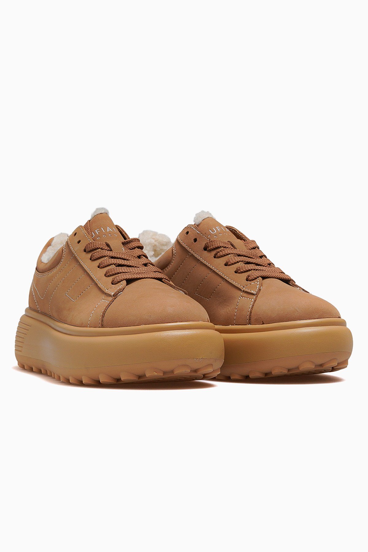 Zenya Kadın Kürklü Sneaker Ayakkabı 122230038 Z-CAMEL