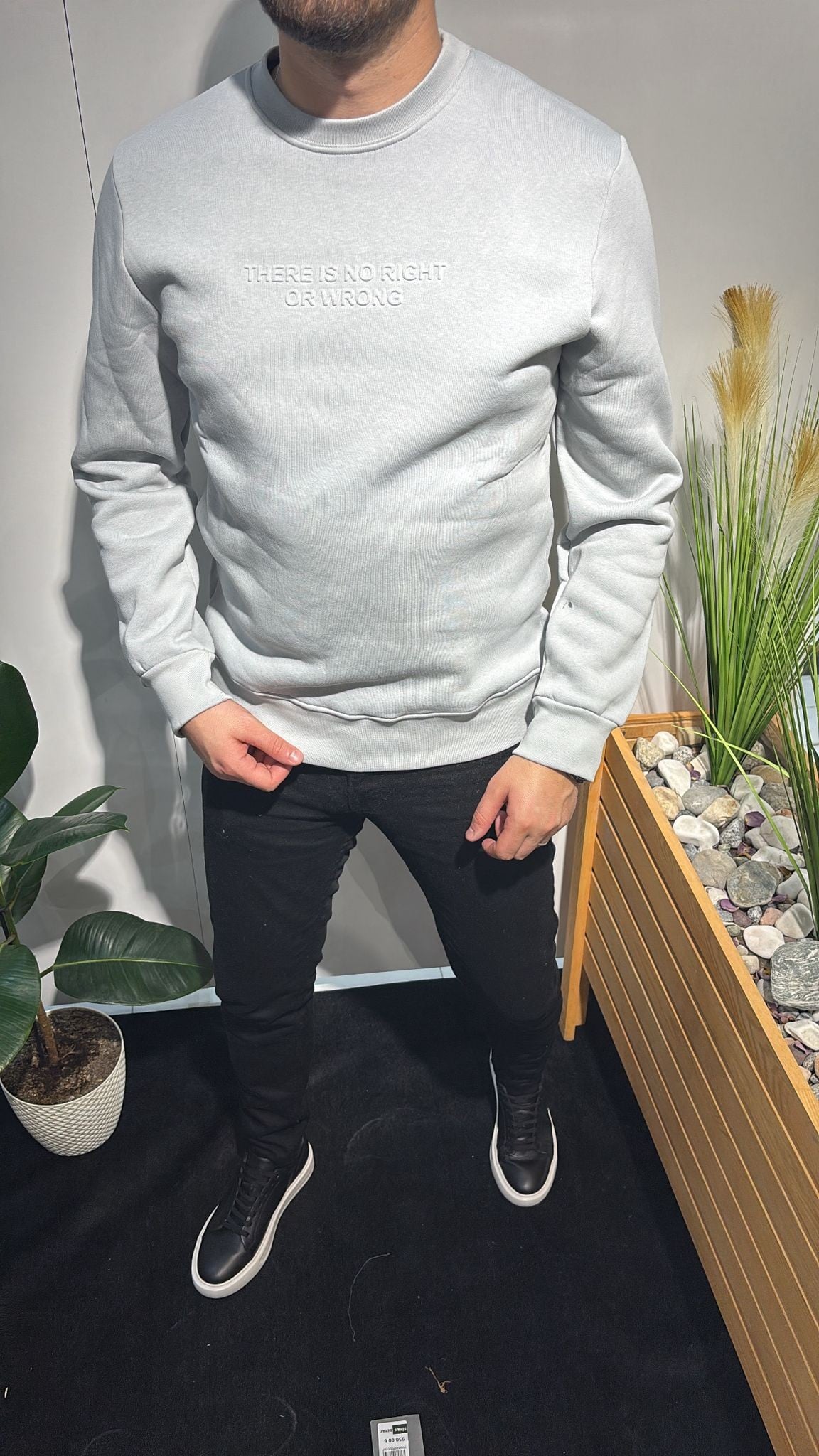 AÇIK GRİ BASKISIZ SWEATSHIRT